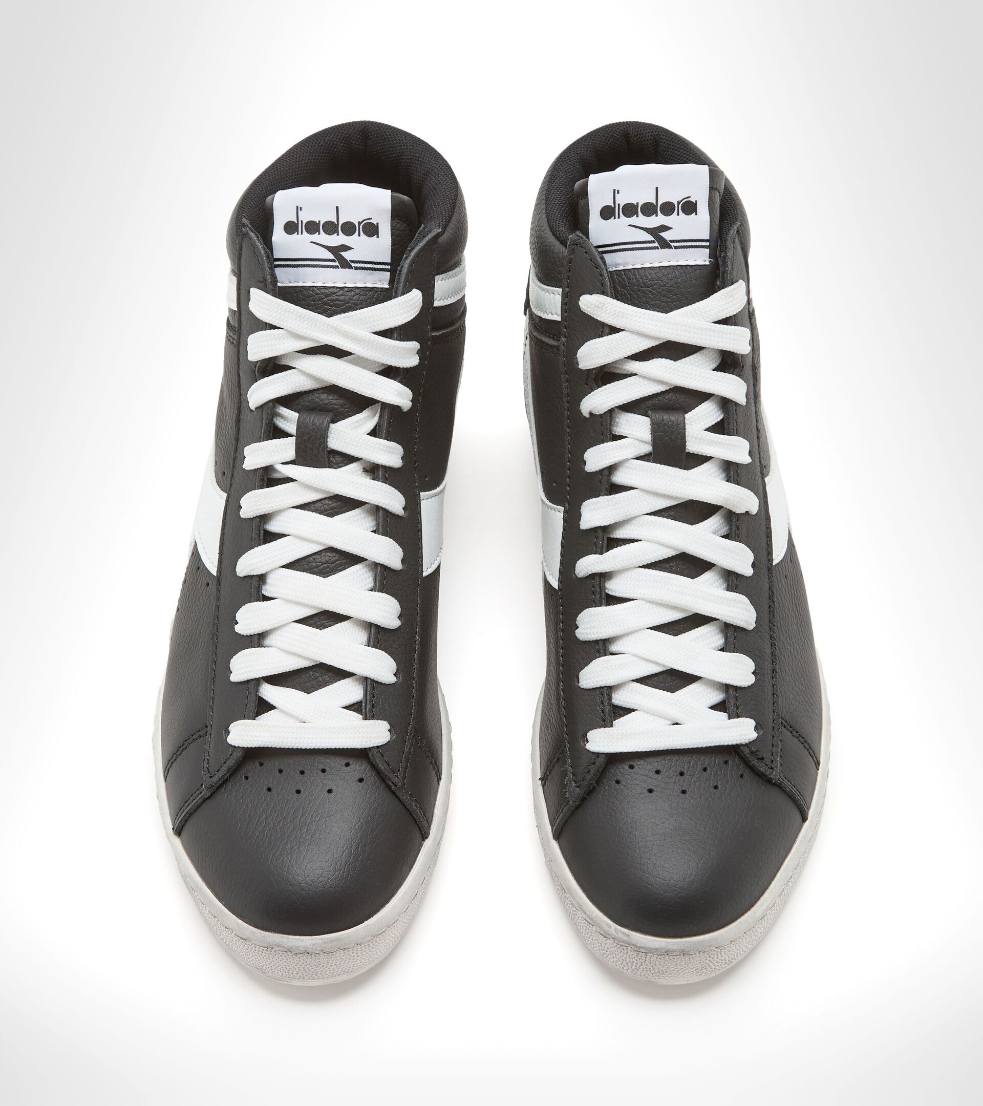 Sporty sneakers - All-Gender GAME L HIGH WAXED BLACK/CLOUD DANCER - Diadora