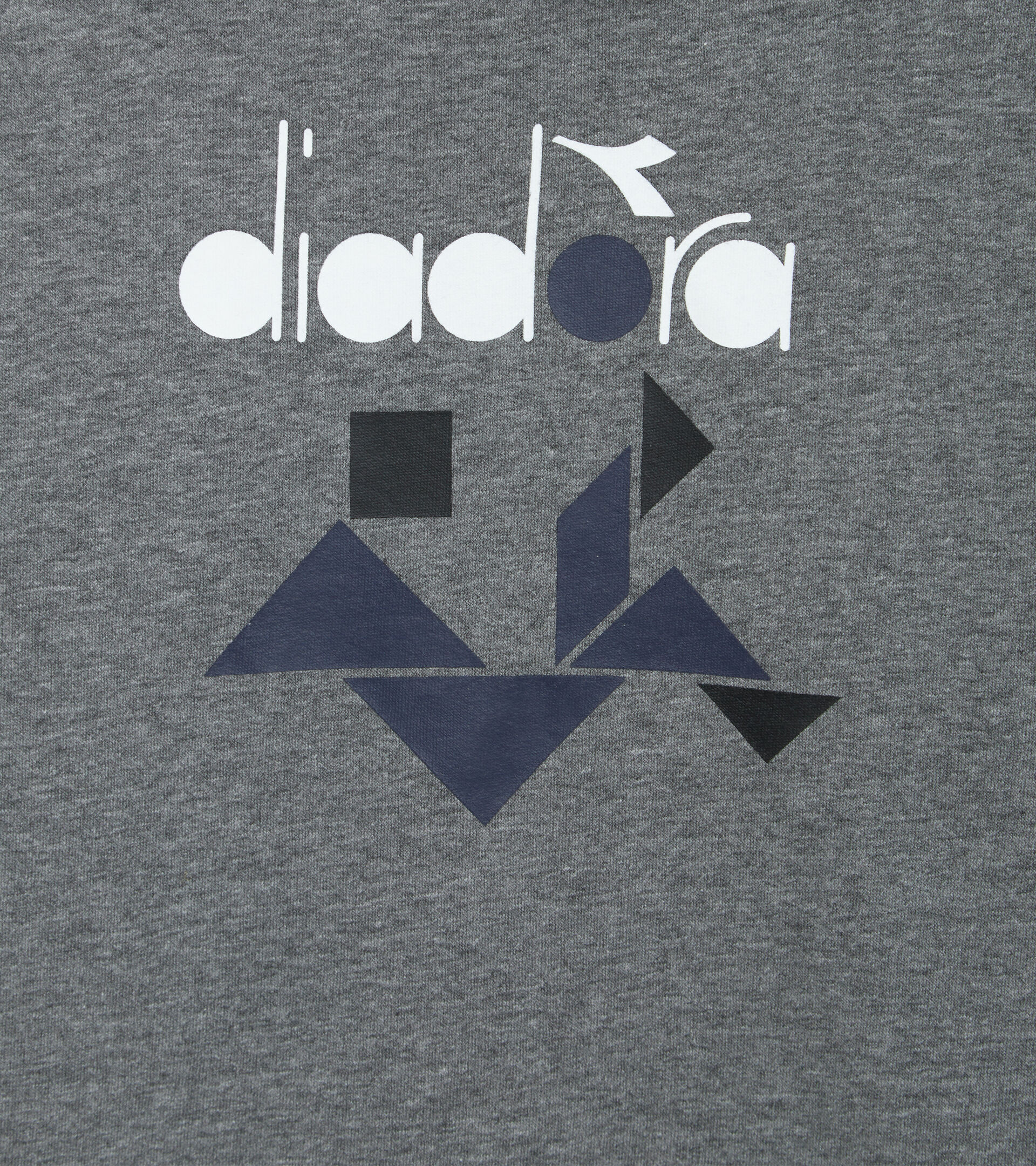 Hooded sweatshirt - Kids JB.HOODIE SWEAT TWISTER DARK GRAY MELANGE (C6096) - Diadora
