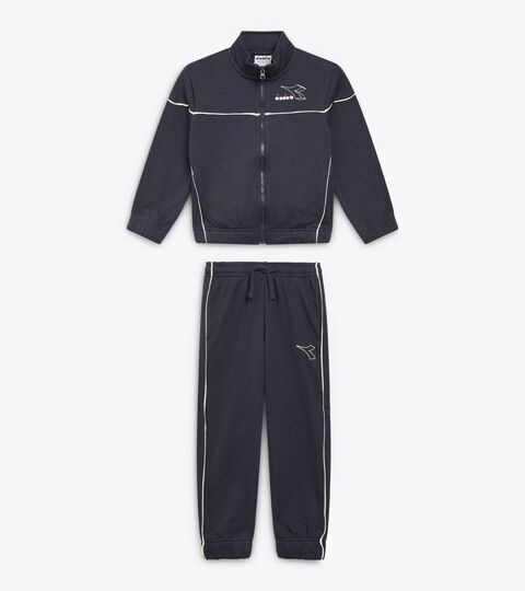 JU. TRACKSUIT FZ LOGO (FT), BLUE DENIM Coordinated tracksuit - Boys and girls  JU. TRACKSUIT FZ LOGO (FT) BLUE DENIM - Diadora