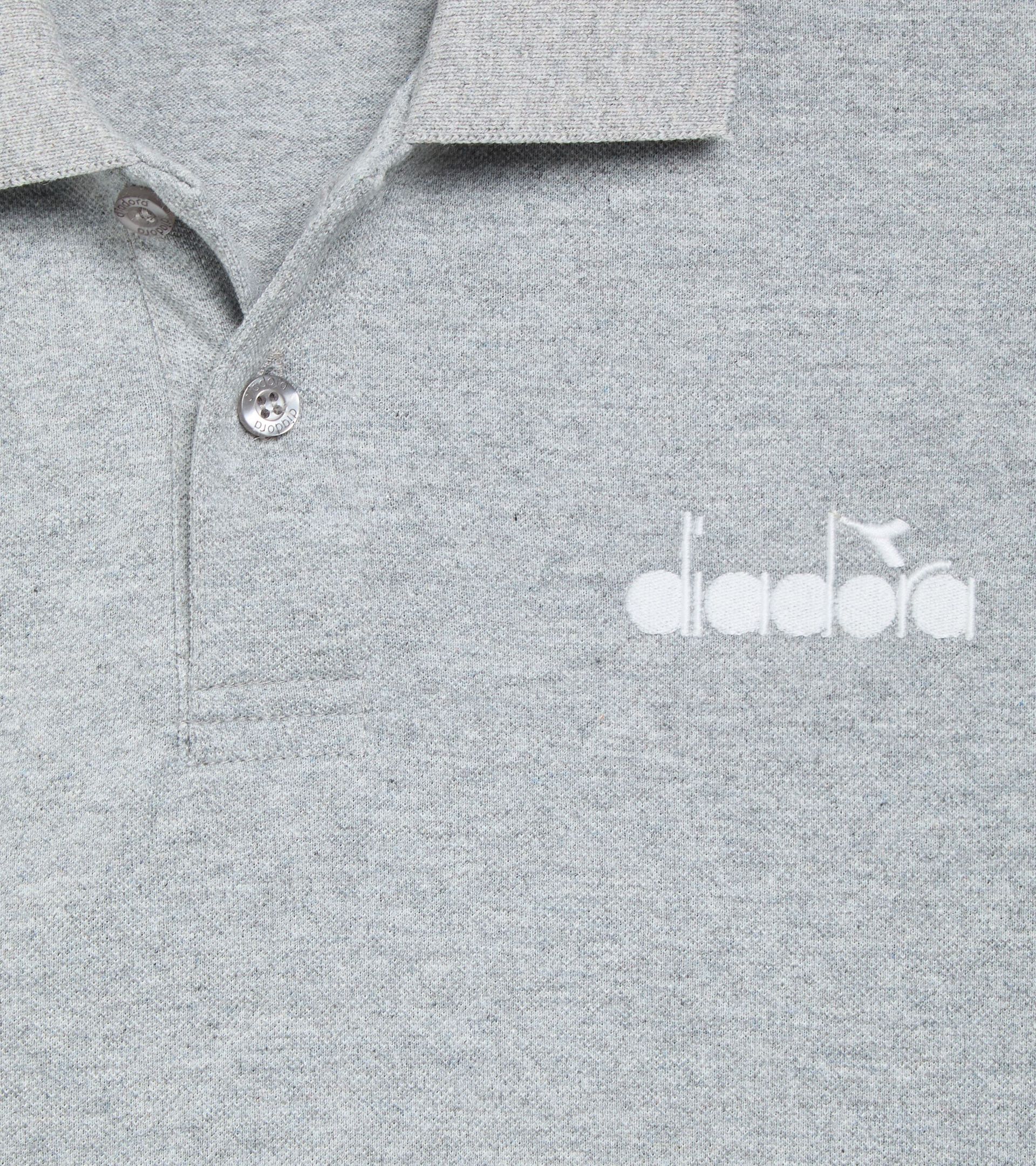 Piqué cotton polo - Men’s POLO SS LOGO HIGH RISE MELANGE - Diadora