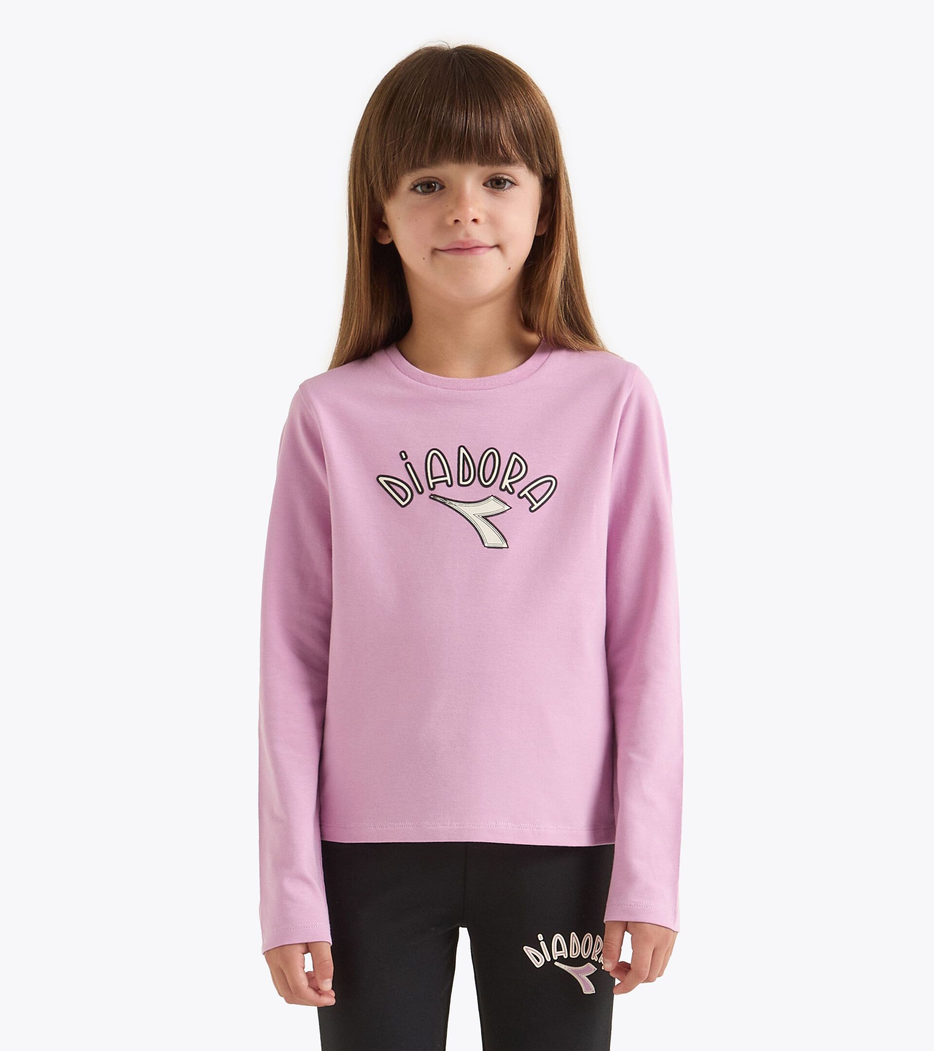 Camiseta de manga larga - Niña/Adolescente
 JG. T-SHIRT LS LOGO NELINA MALVA - Diadora