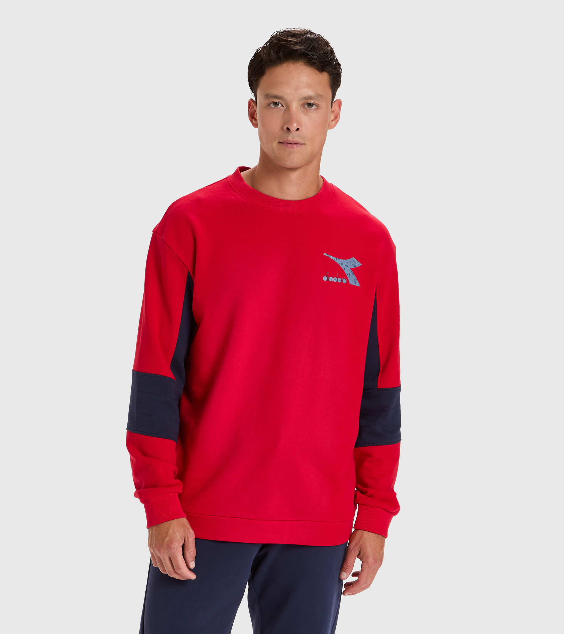 Crew-neck sweatshirt - Men SWEATSHIRT CREW SHIELD TANGO RED - Diadora