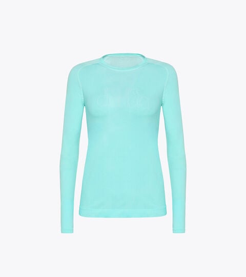 Long-sleeved thermal shirt - Women L. LS T-SHIRT SKIN FRIENDLY ARUBA BLUE - Diadora
