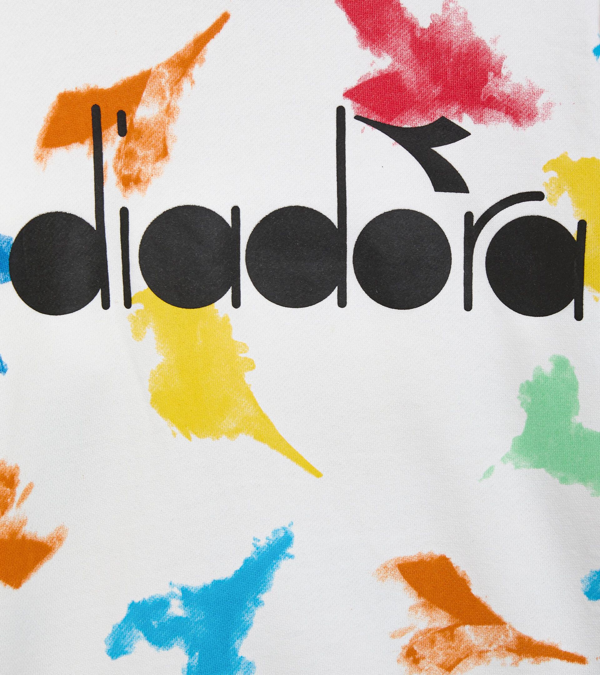 Sudadera con logotipo de cuello redondo - Niño JB.SWEATSHIRT CREW WATER COLOR BLANCO PAPIRO - Diadora