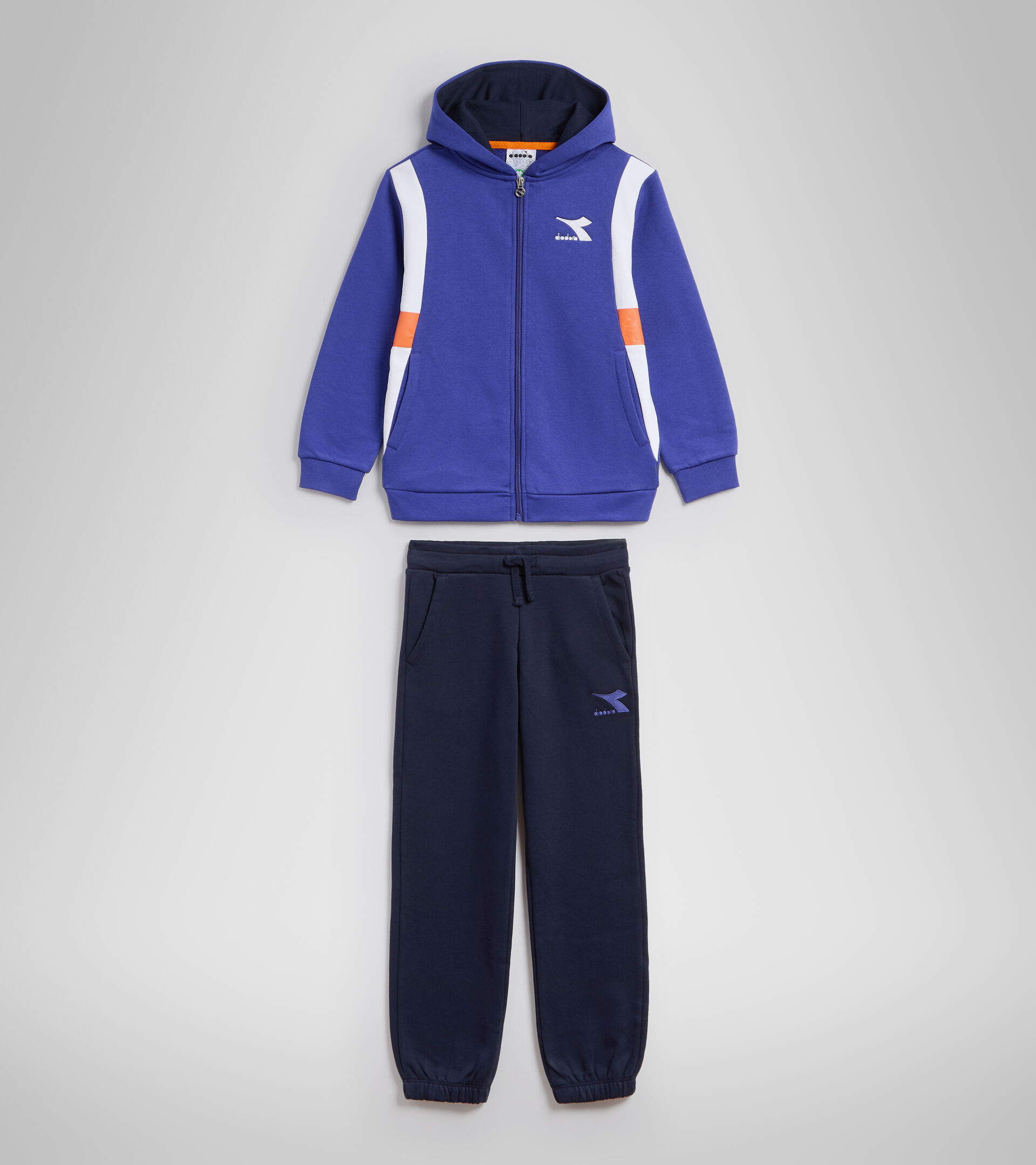 Tracksuit - Kids JB.TRACKSUIT HD FZ HOOPLA BLUE REGISTA - Diadora