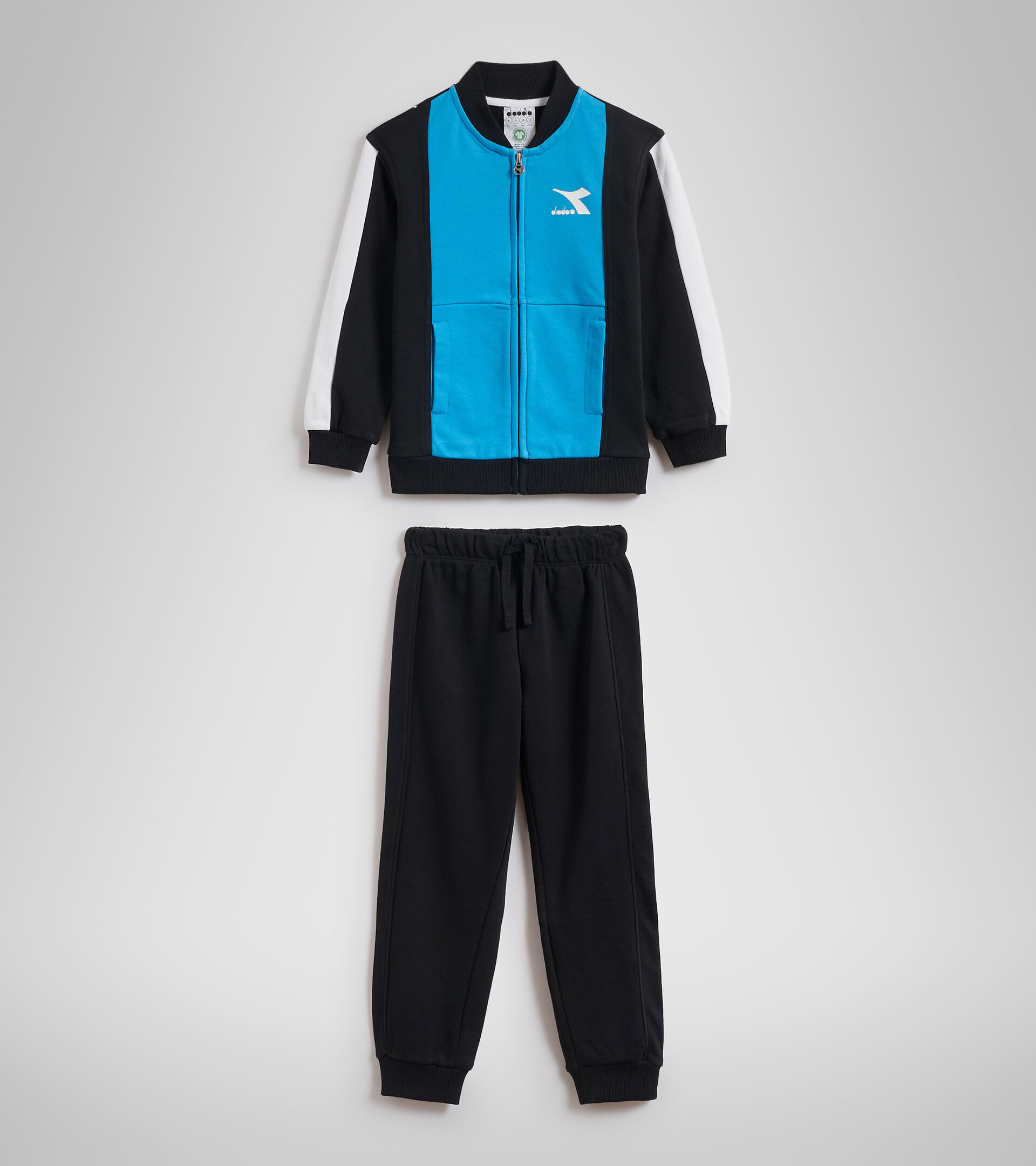 Tracksuit - Kids JB.TRACKSUIT FZ HOOPLA BLACK - Diadora