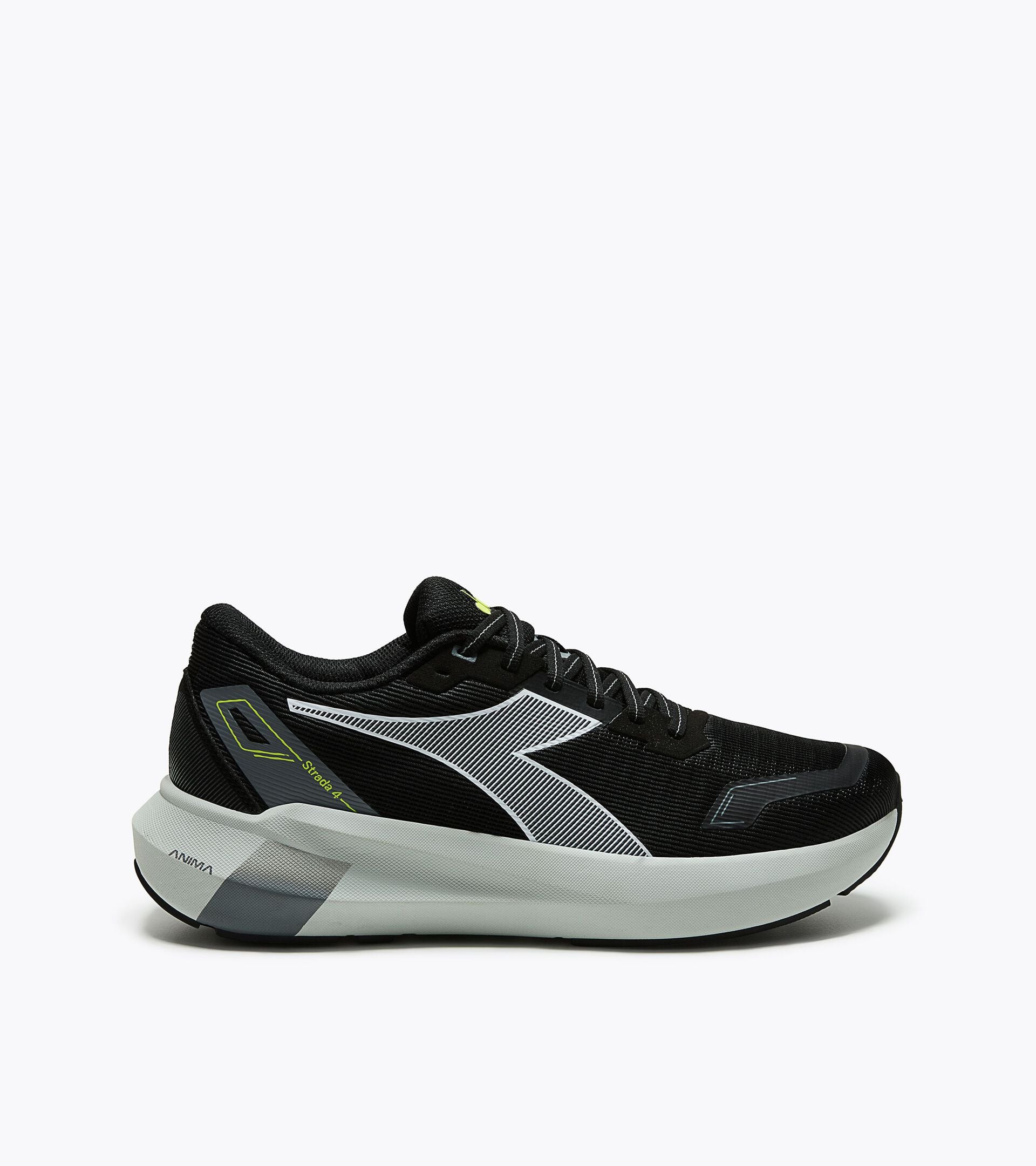 Neutral Running Shoe - Men&rsquo;s STRADA 4 BLACK/SILVER - Diadora