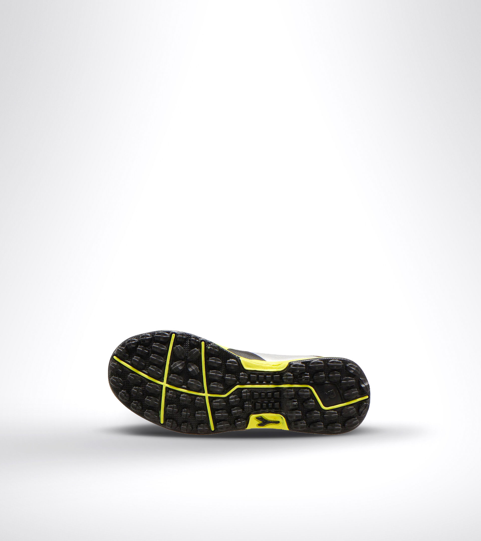 Hard ground and artificial turf football boot - Unisex kids RAPTOR R TF JR BLACK/SILVER/YELLOW FL DD - Diadora