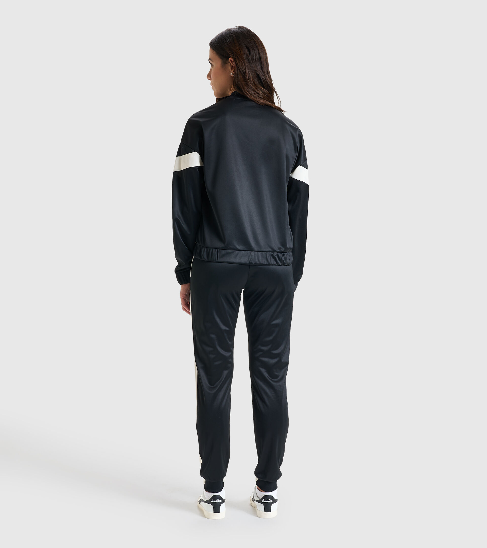 Tracksuit - Women L.TRACKSUIT FZ CHROMIA BLACK - Diadora