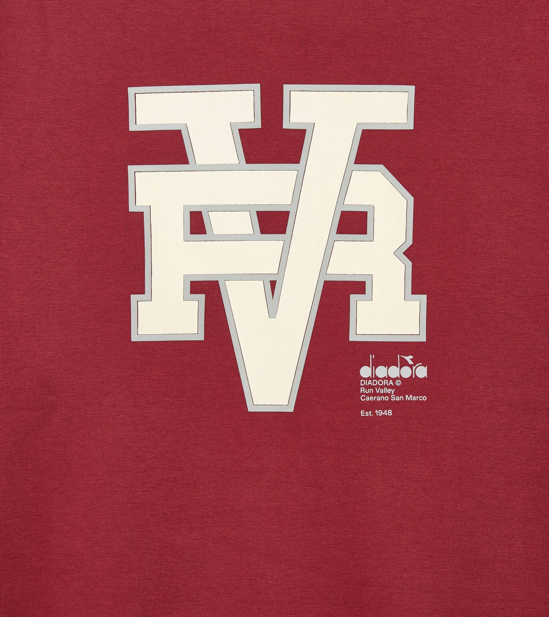 null SWEATSHIRT CREW RUN VALLEY RHUBARB - Diadora