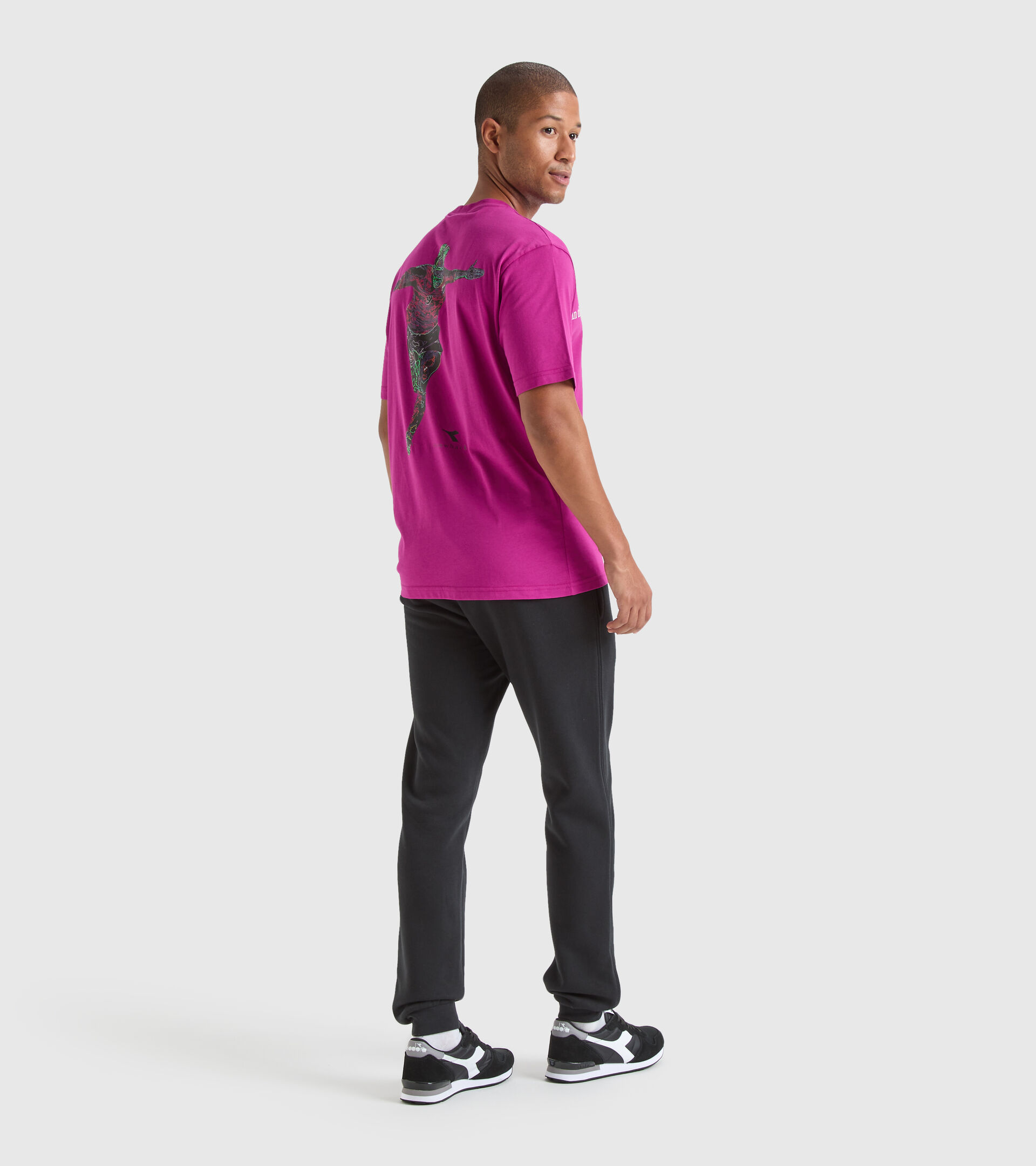 T-shirt de sport Throwback - Unisexe T-SHIRT SS CLASSIC STORY FI FUCHSIA FESTIVAL - Diadora