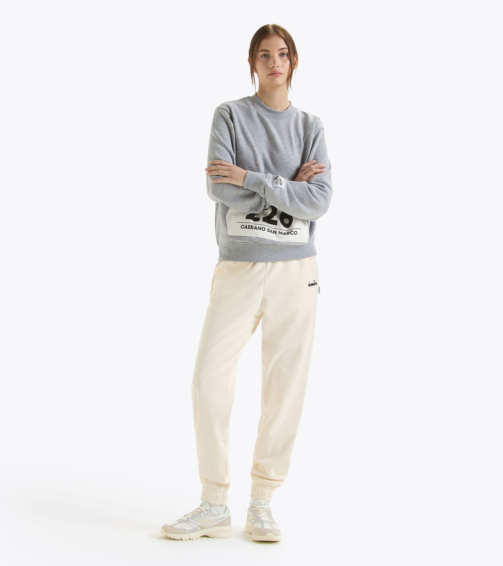 Crewneck sweatshirt - Gender Neutral SWEATSHIRT CREW G.D. 1984 (226) HIGH RISE MELANGE - Diadora