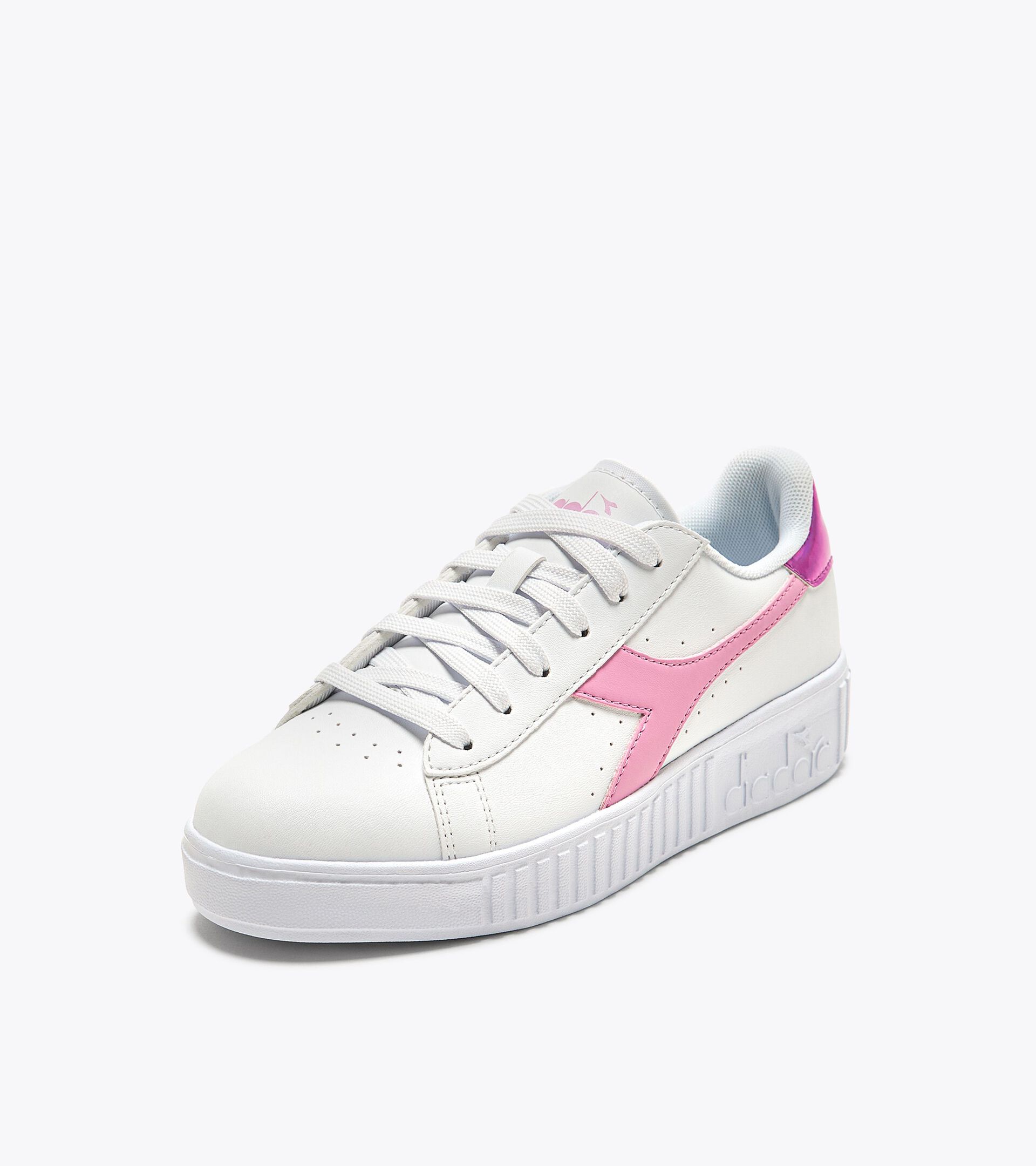 Chaussures de sport - Jeunes 8-16 ans GAME STEP GS BLANC/BONBON - Diadora