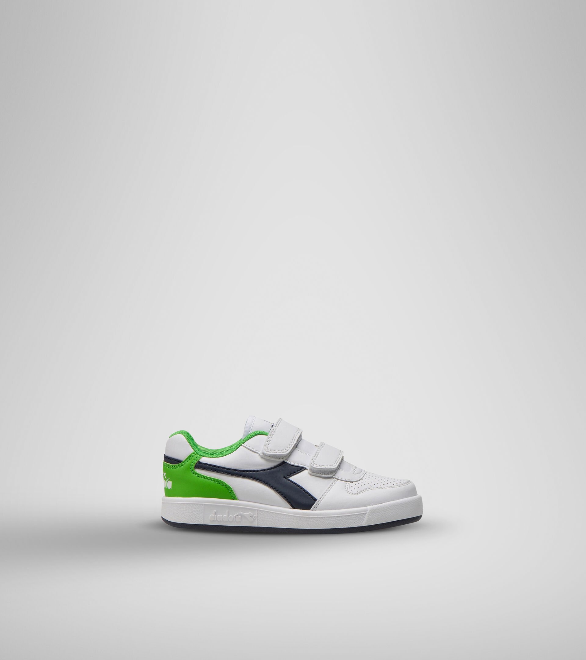 Sports shoes - Kids 4-8 years PLAYGROUND PS WHITE/BLACK IRIS/CLASSIC GREEN - Diadora