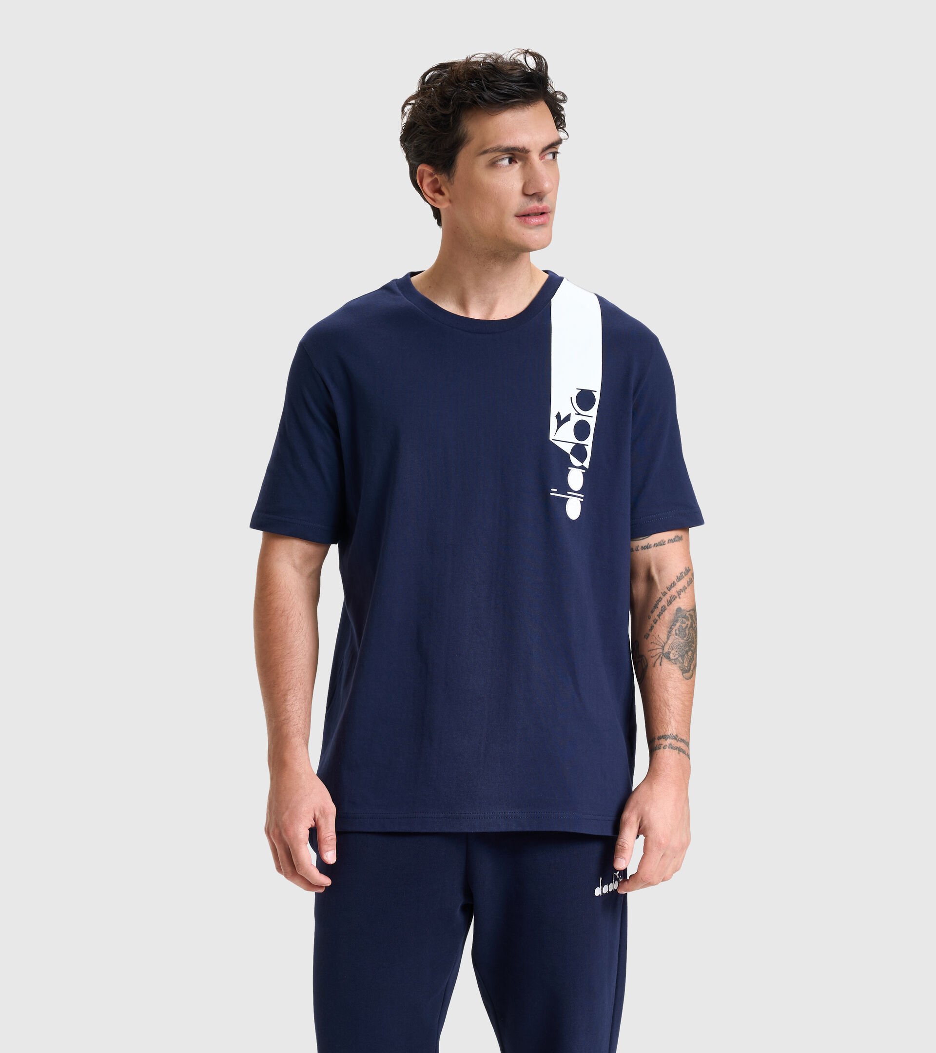 T-shirt - Unisexe T-SHIRT SS ICON BLEU CABAN - Diadora