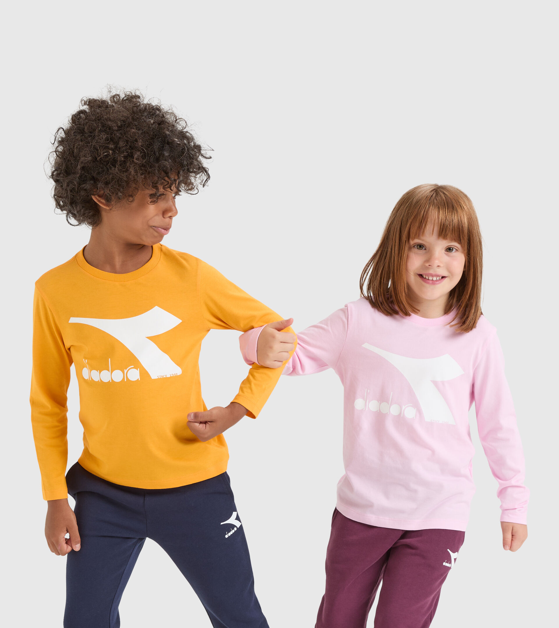 Sports T-shirt - Kids JU.T-SHIRT LS CHROMIA RADIANT YELLOW - Diadora