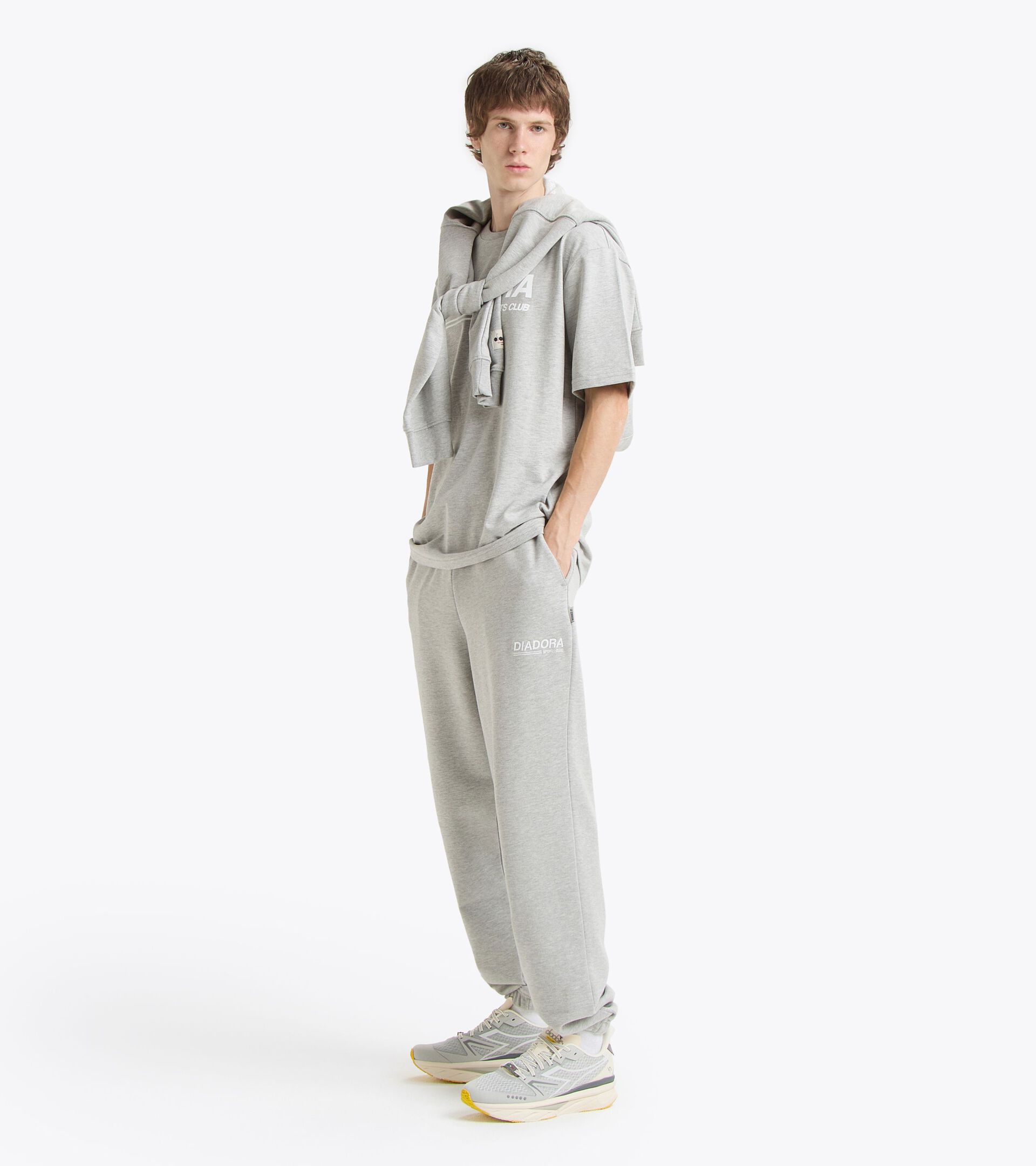 Legacy joggers with a comfort fit - Made in Italy - All-Gender
 PANTS LEGACY HIGH RISE MELANGE - Diadora