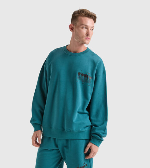 Sudadera de algodón - Unisex SWEATSHIRT CREW MANIFESTO PACIFICO - Diadora