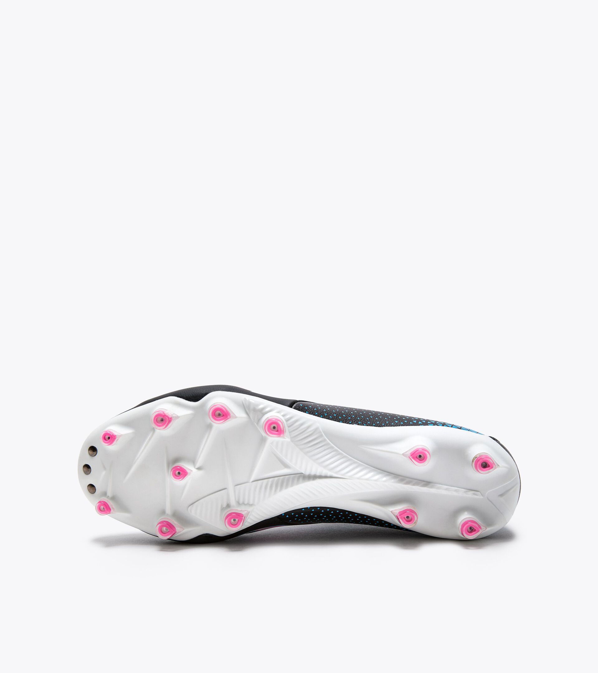Calcio boots for firm grounds - Women BRASIL ELITE GR LT W LP12 BLK/PINK FLUO/CYAN BLUE FLUO - Diadora