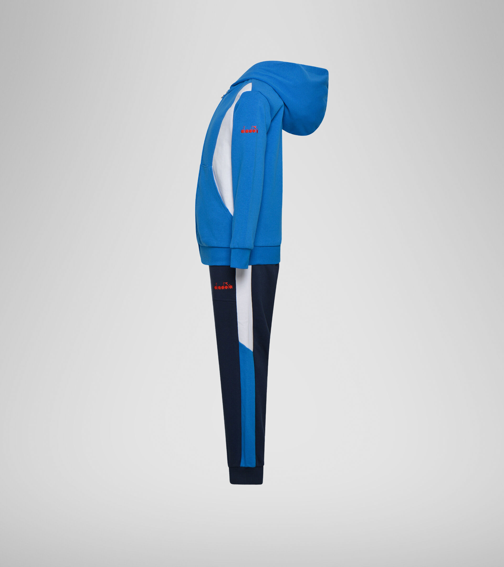 Apparel Sport BAMBINO JB. TRACKSUIT HD FZ DIADORA CLUB MICRO BLUE Diadora