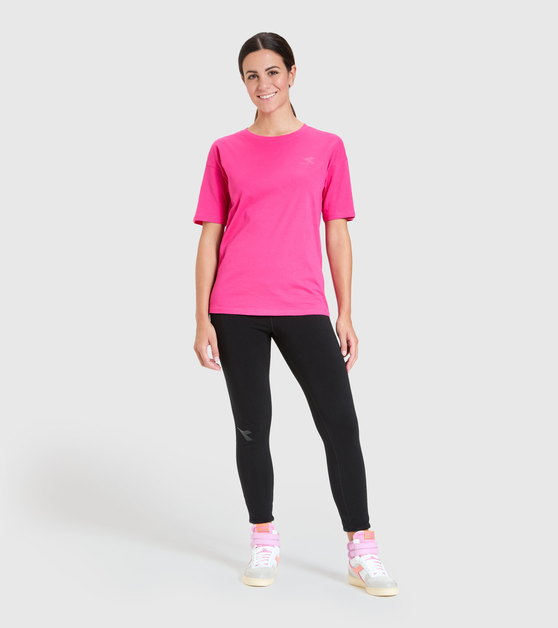 T-shirt - Women L.T-SHIRT SS BLINK MAGENTA - Diadora