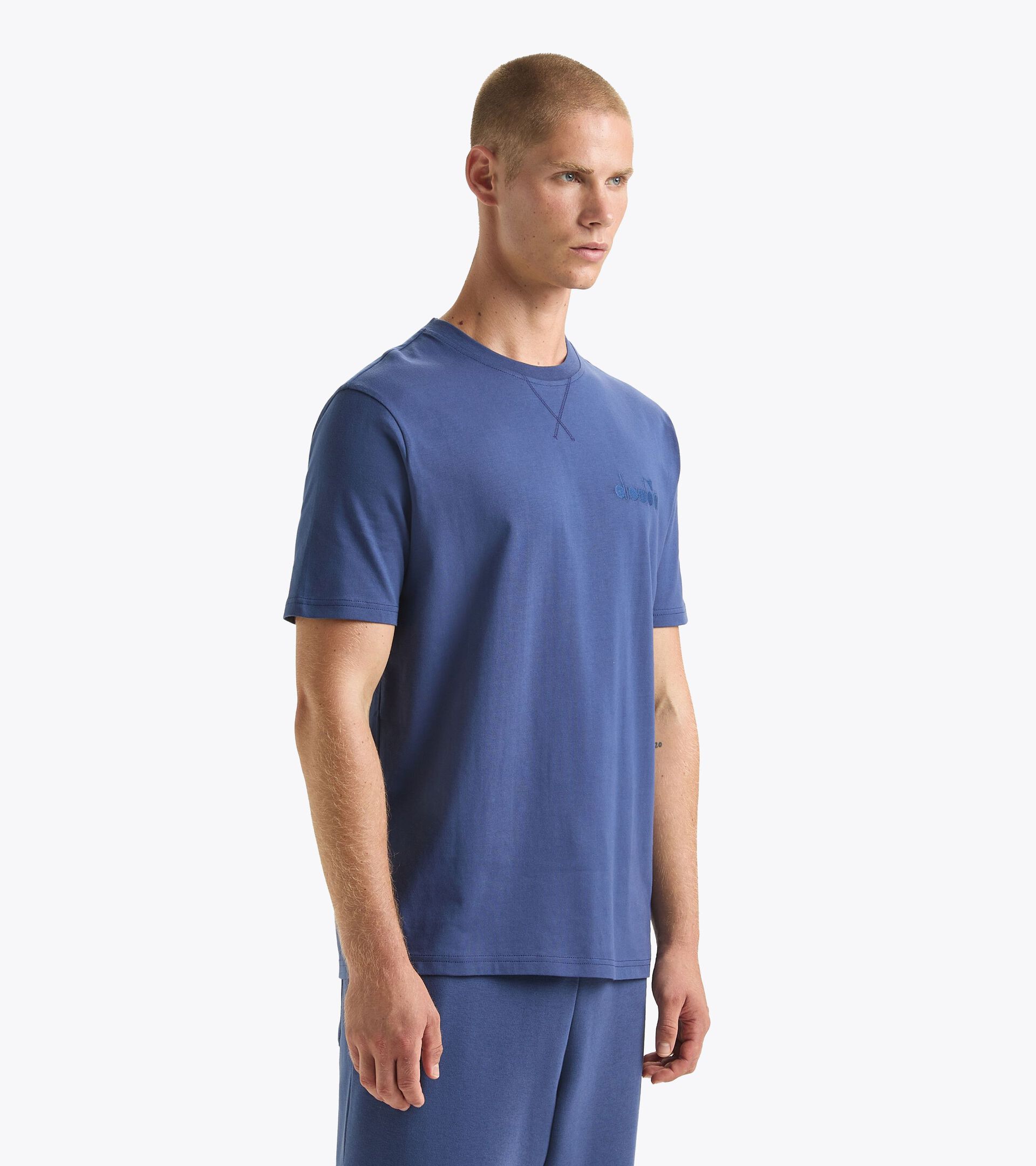 T-shirt - Gender Neutral T-SHIRT SS ATHL. LOGO BLU OCEANA - Diadora