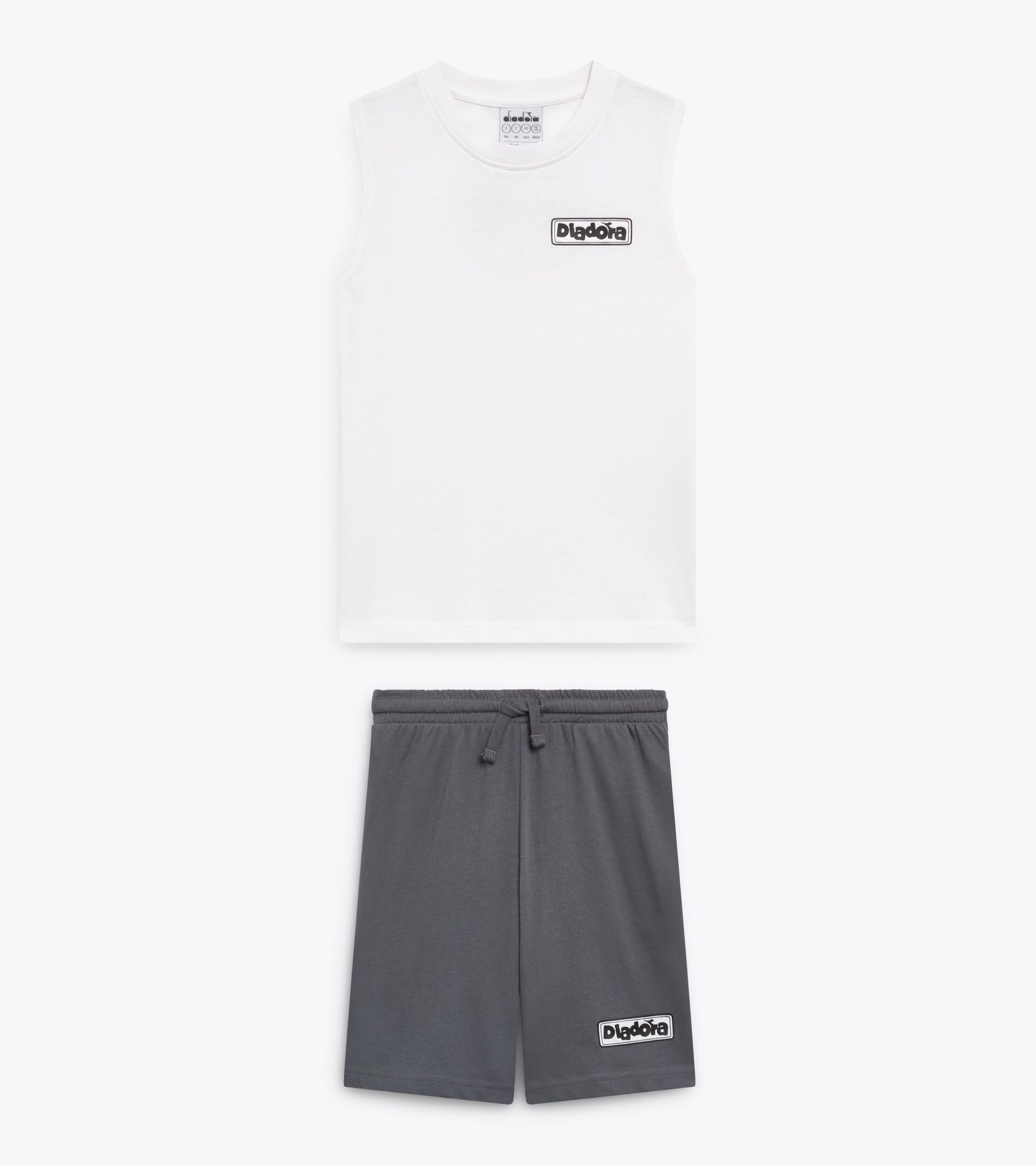 Conjunto deportivo - Camiseta sin mangas y pantal&oacute;n corto - Ni&ntilde;o
 JB. SET ESS. SPORTS SL BLANCO VIVO - Diadora