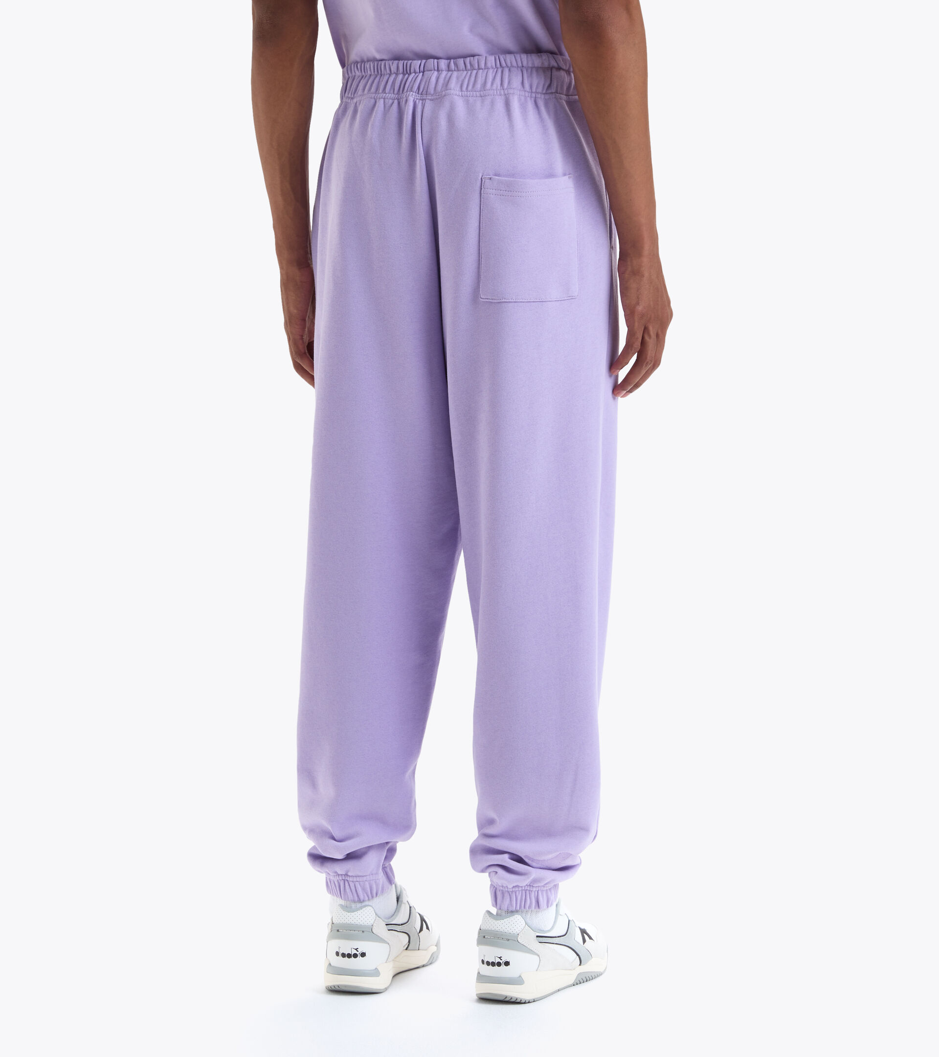 Cotton sweatpants - Gender neutral PANT SPW LOGO PURPLE ROSE - Diadora