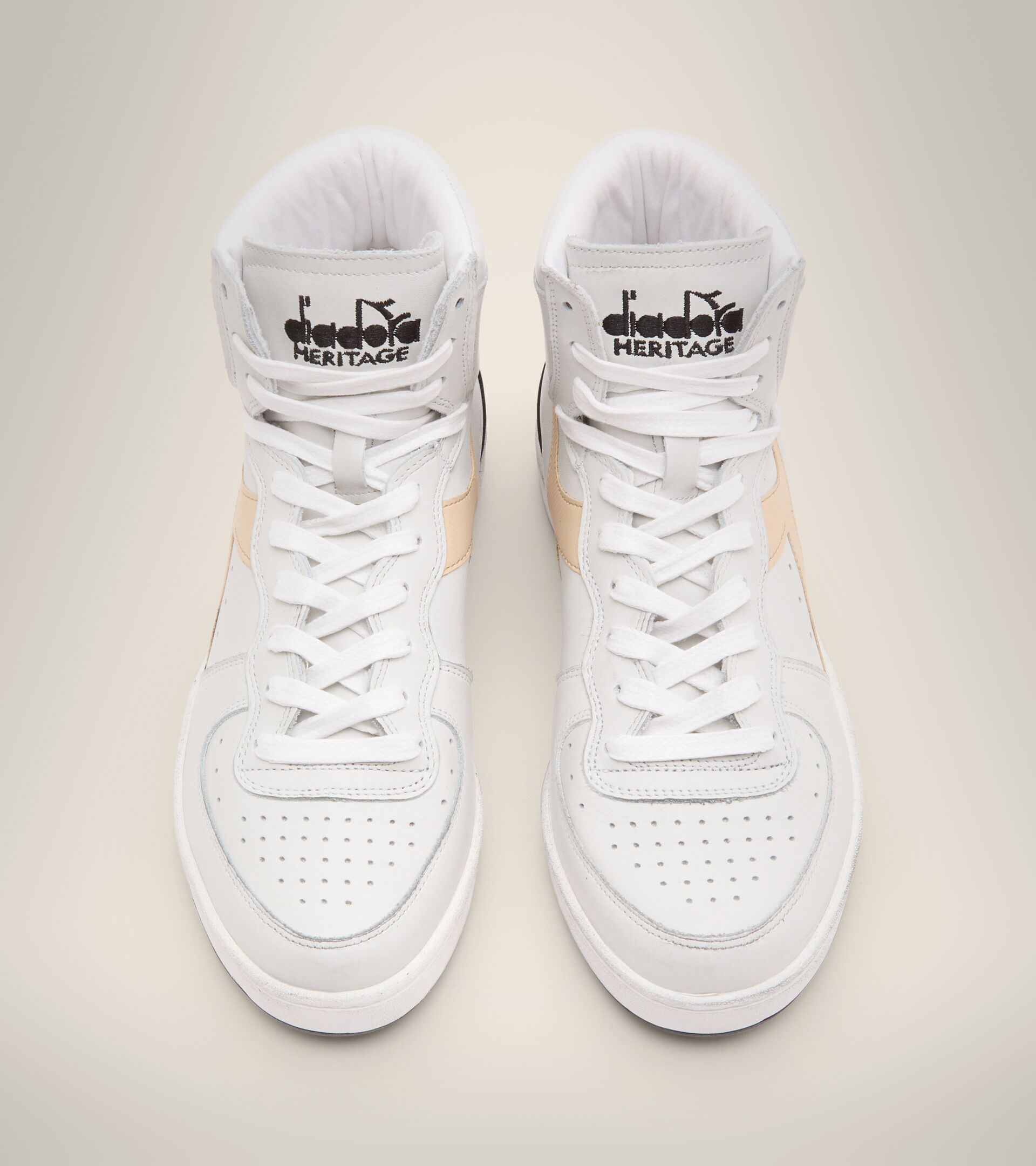 Heritage shoe - Unisex MI BASKET USED WHITE/LATTE - Diadora
