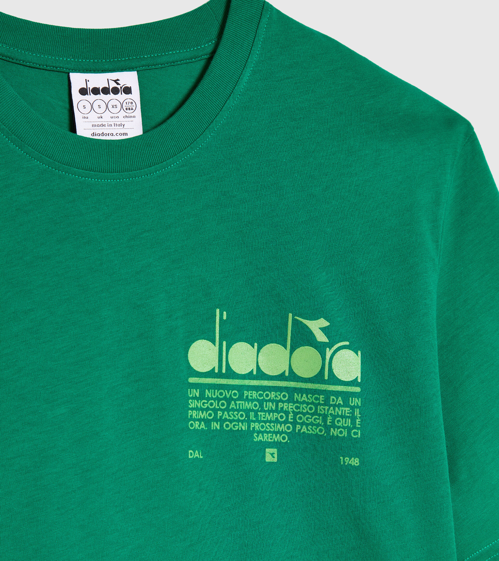 T-shirt in cotone - Unisex T-SHIRT SS MANIFESTO VERDE JOLLY - Diadora