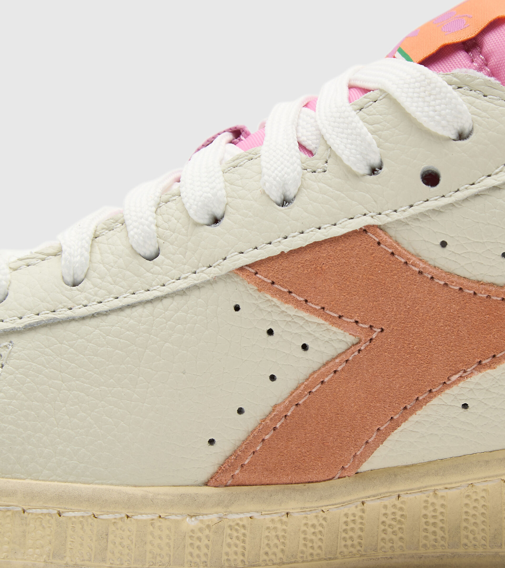 Chaussures de sportswear - Femme GAME L LOW ICONA WN ROSE CANTALOUP/LAVANDE PASTEL - Diadora