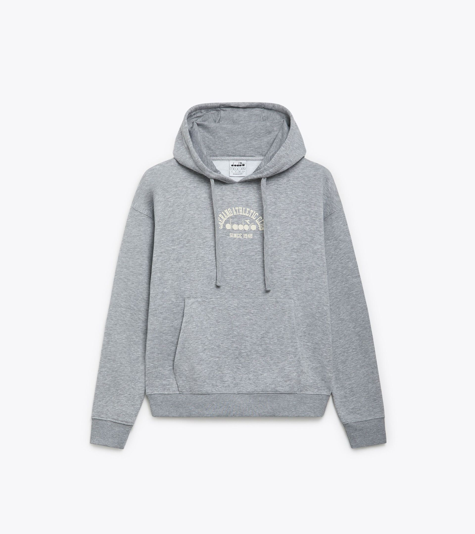 Felpa con cappuccio - Gender Neutral HOODIE 1948 ATHL. CLUB GRIGIO GRATTACIELO MELANGE - Diadora