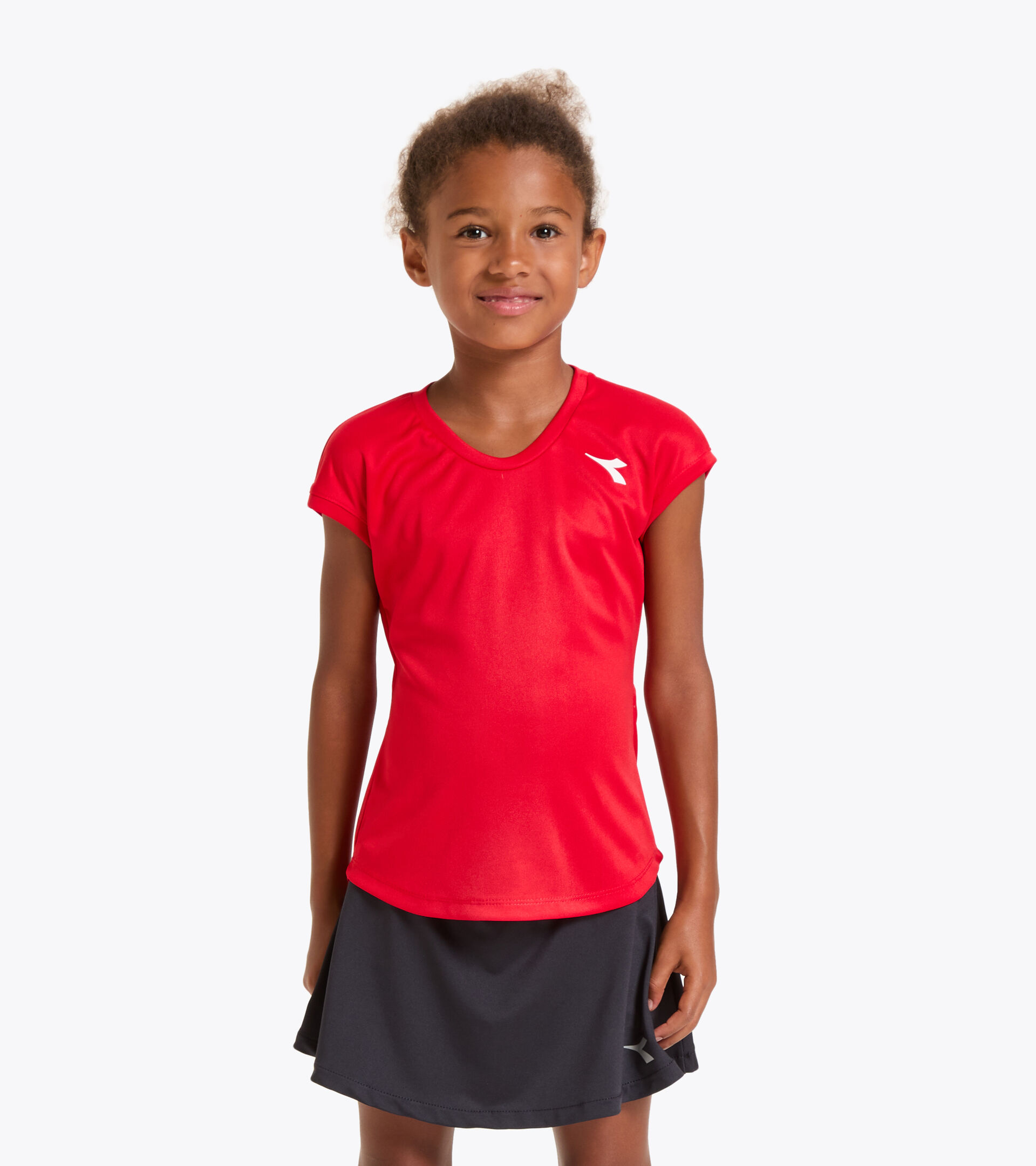 T-shirt de tennis - Junior G. T-SHIRT TEAM ROUGE TOMATE - Diadora