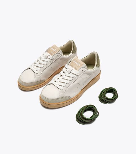 Heritage Leather Sneakers - All-gender PRESTIGE PLAIN USED KIWI GREEN - Diadora