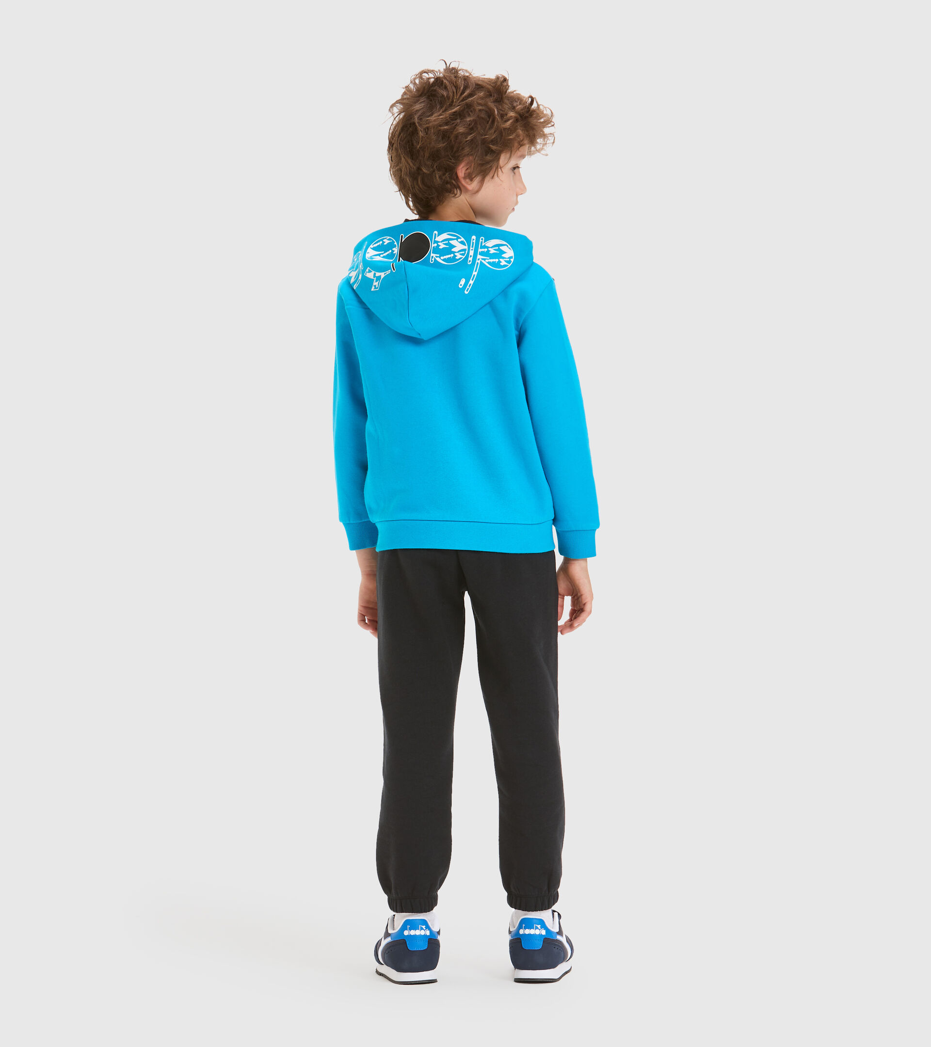 Tracksuit - Kids JB.TRACKSUIT HD FZ HOOPLA SKY-BLUE DANUBE - Diadora
