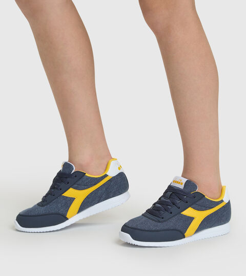 JOG LIGHT GS, CORSAIR/BRIGHT YELLOW Sports shoes - Youth 8-16 years JOG LIGHT GS CORSAIR/BRIGHT YELLOW - Diadora