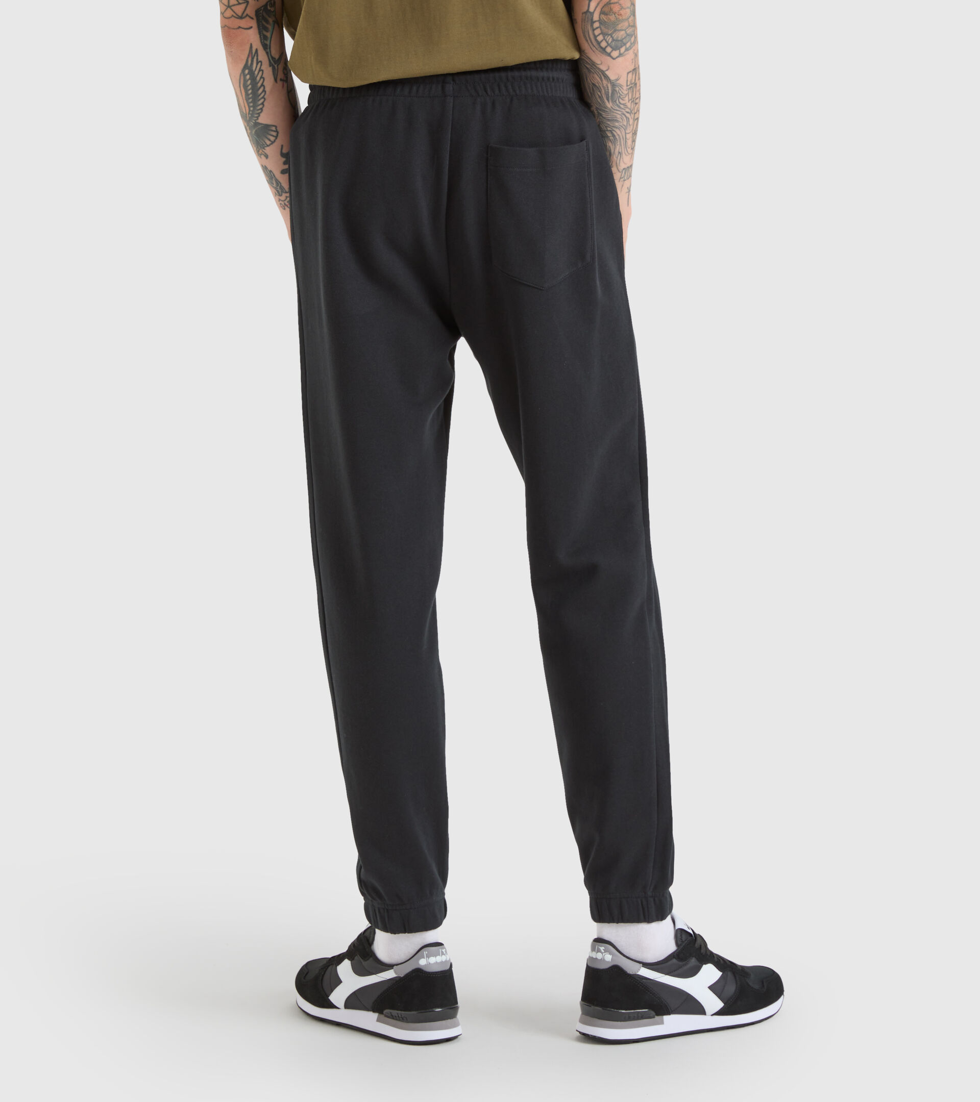 Cotton sports trousers - Men’s PANTS CUFF DRIFT BLACK - Diadora