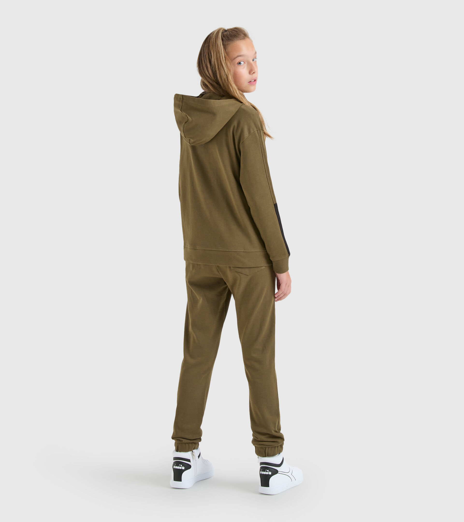 Chándal - Niños JU.TRACKSUIT HD FZ CHROMIA OLIVA MILITAR - Diadora