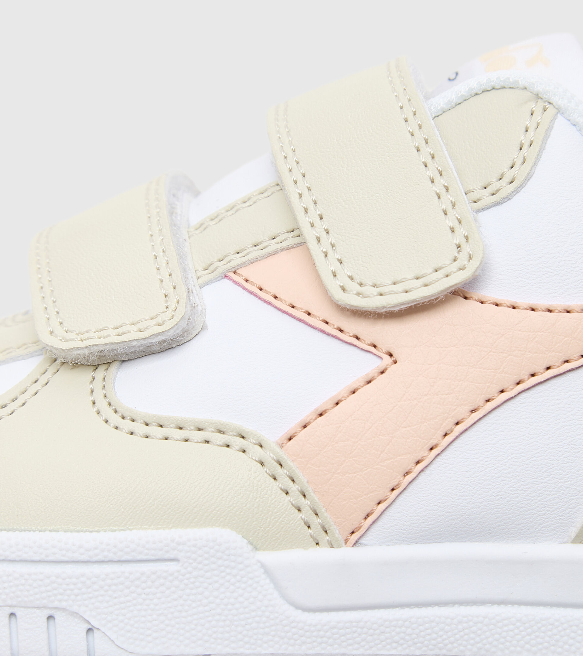Sports shoes - Kids 4-8 years RAPTOR LOW PS WHITE BONE/PASTEL ROSE TAN - Diadora