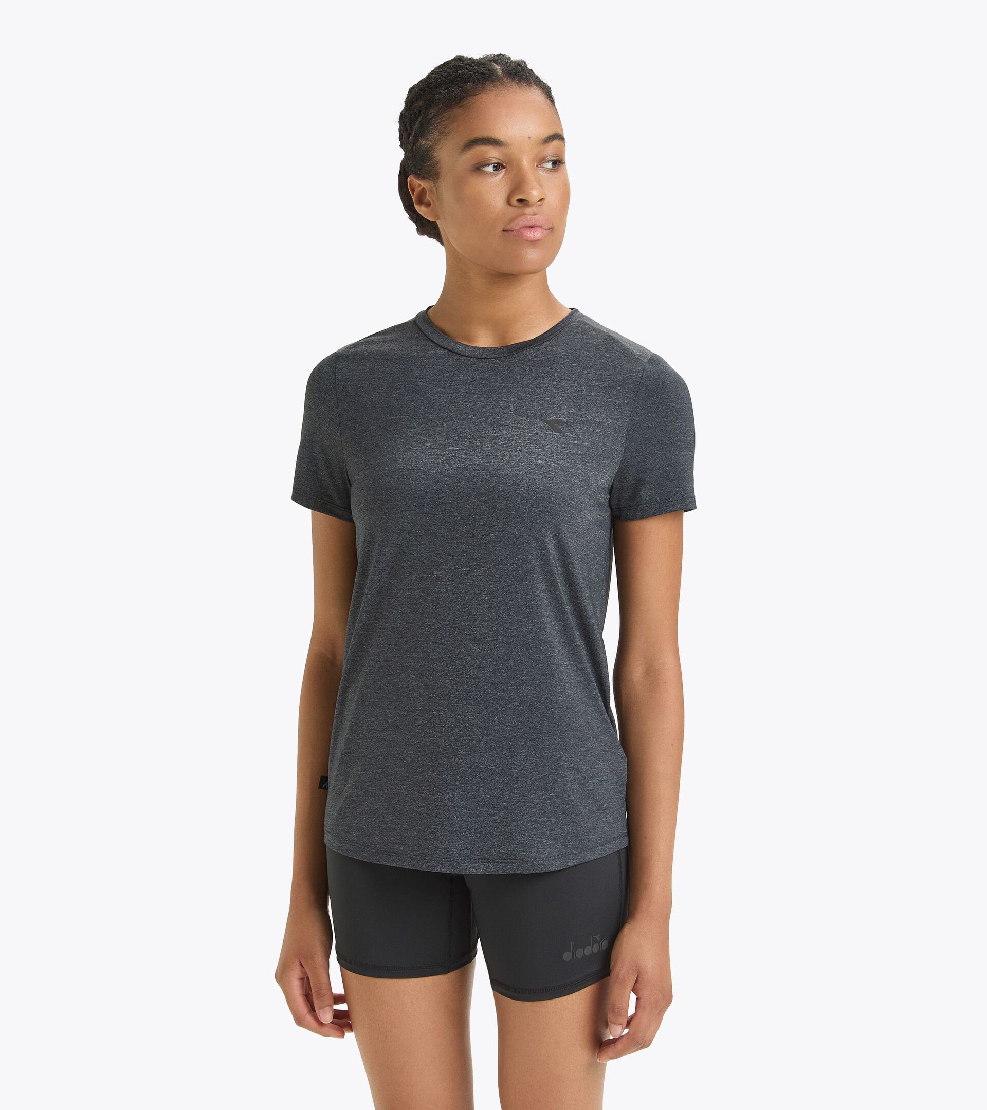 Maglia tecnica running - Donna L. SS T-SHIRT TECH NERO - Diadora