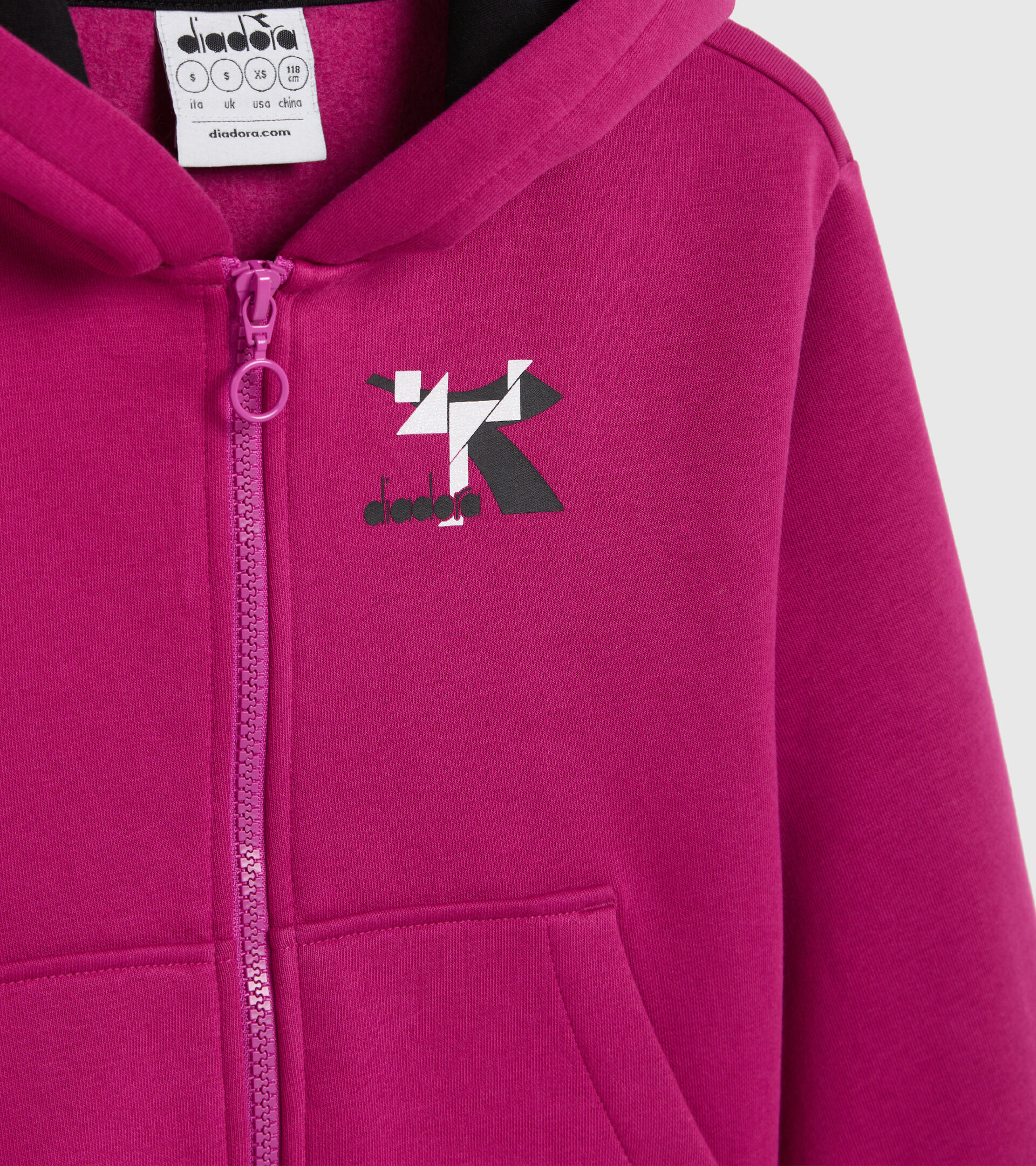 Survêtement de sport - Fille JG.TRACKSUIT HD FZ GLEE FUCHSIA FESTIVAL - Diadora