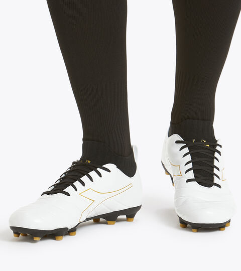 BRASIL ELITE R LP12, BLANC/OR BRUN Footwear Sport UOMO BRASIL ELITE R LP12 BLANC/OR BRUN Diadora