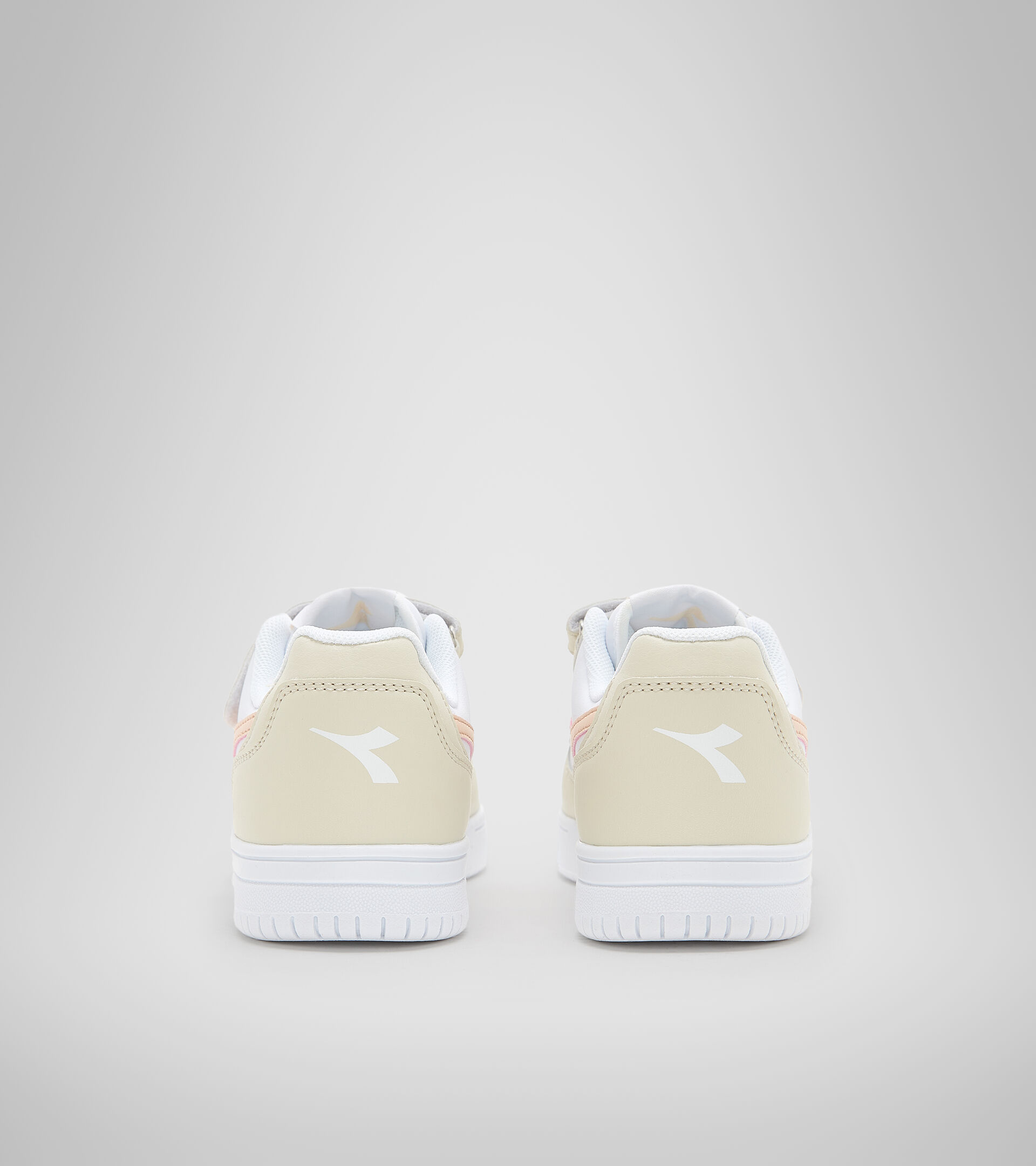 Sports shoes - Kids 4-8 years RAPTOR LOW PS WHITE BONE/PASTEL ROSE TAN - Diadora