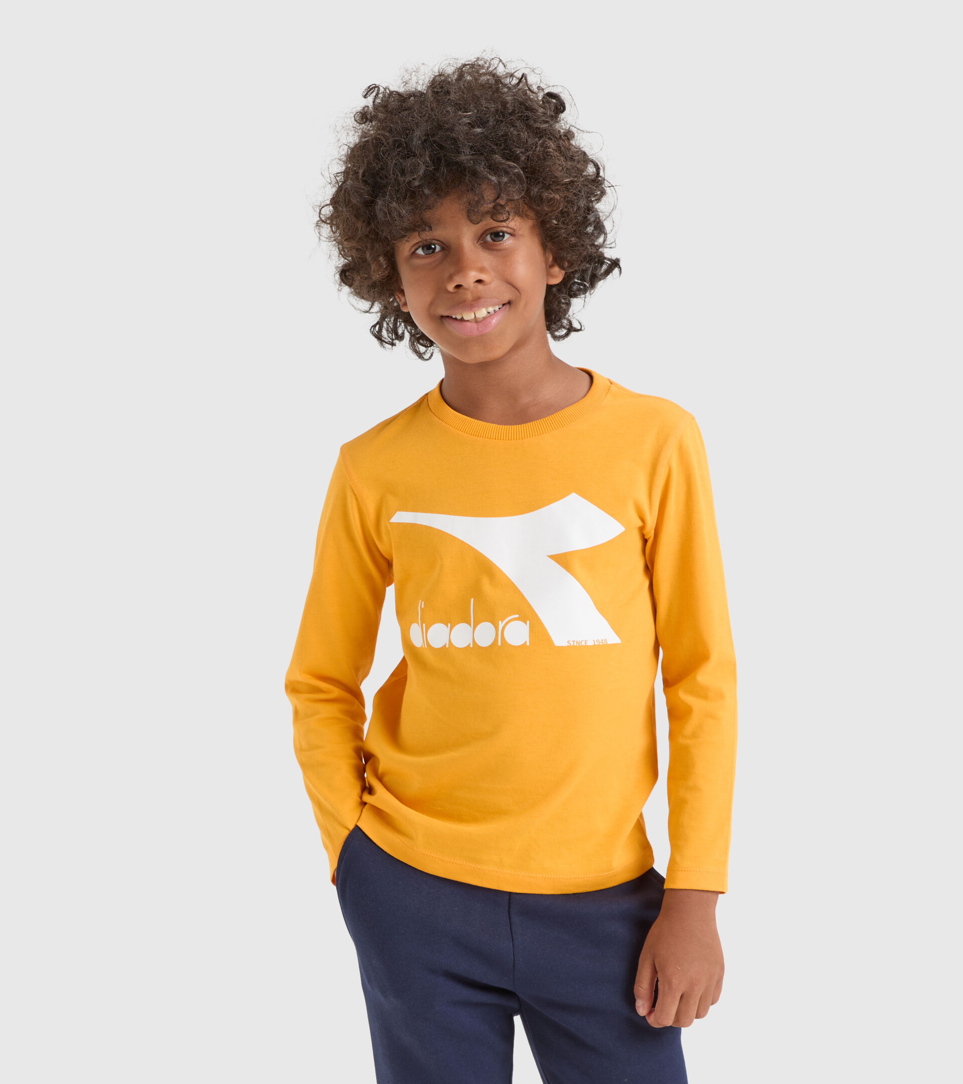 T-shirt sportiva - Bambini/e JU.T-SHIRT LS CHROMIA GIALLO RADIANTE - Diadora