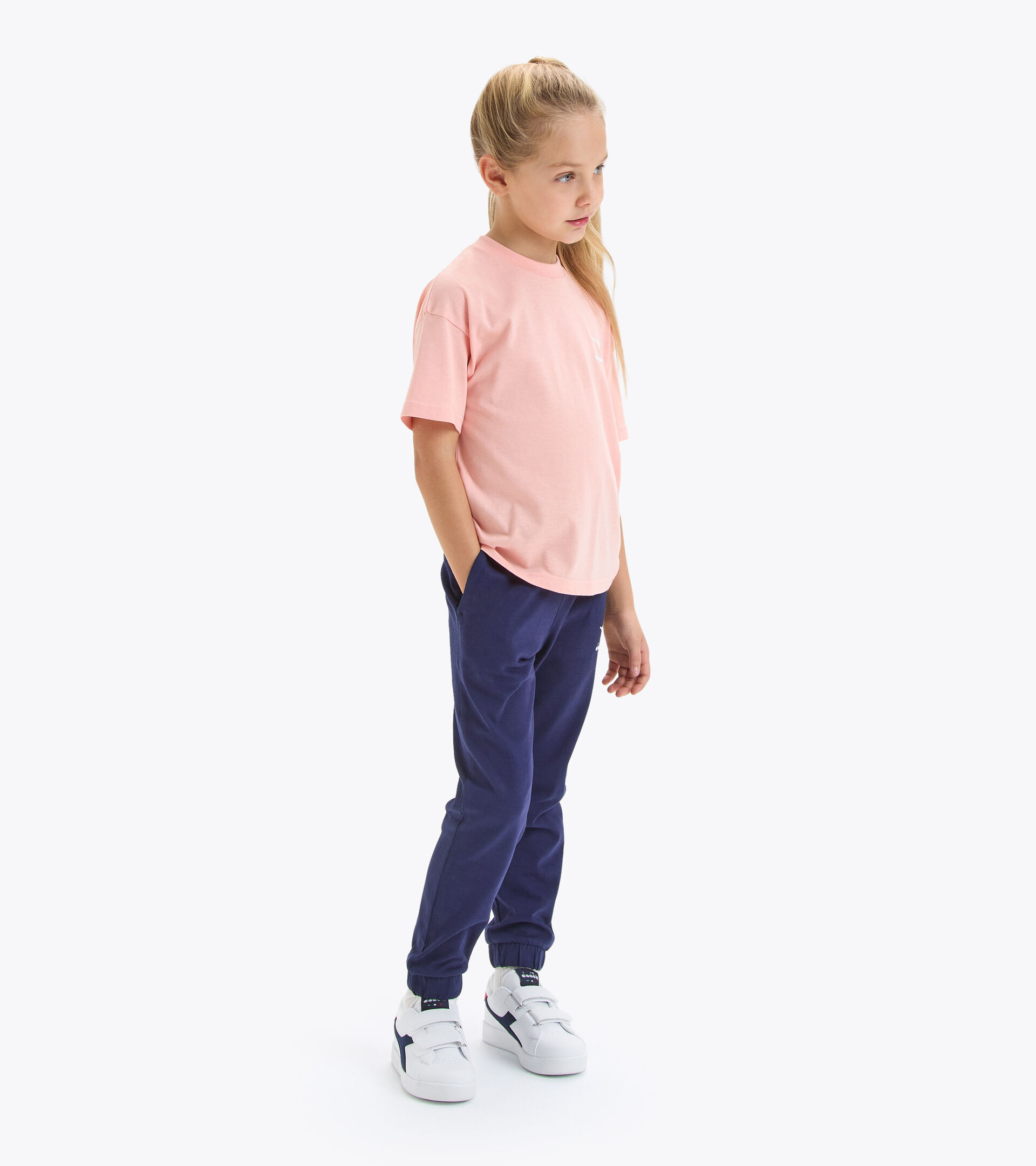 T-shirt en coton - Enfant
 JU.T-SHIRT SS SL PECHE MELBA - Diadora