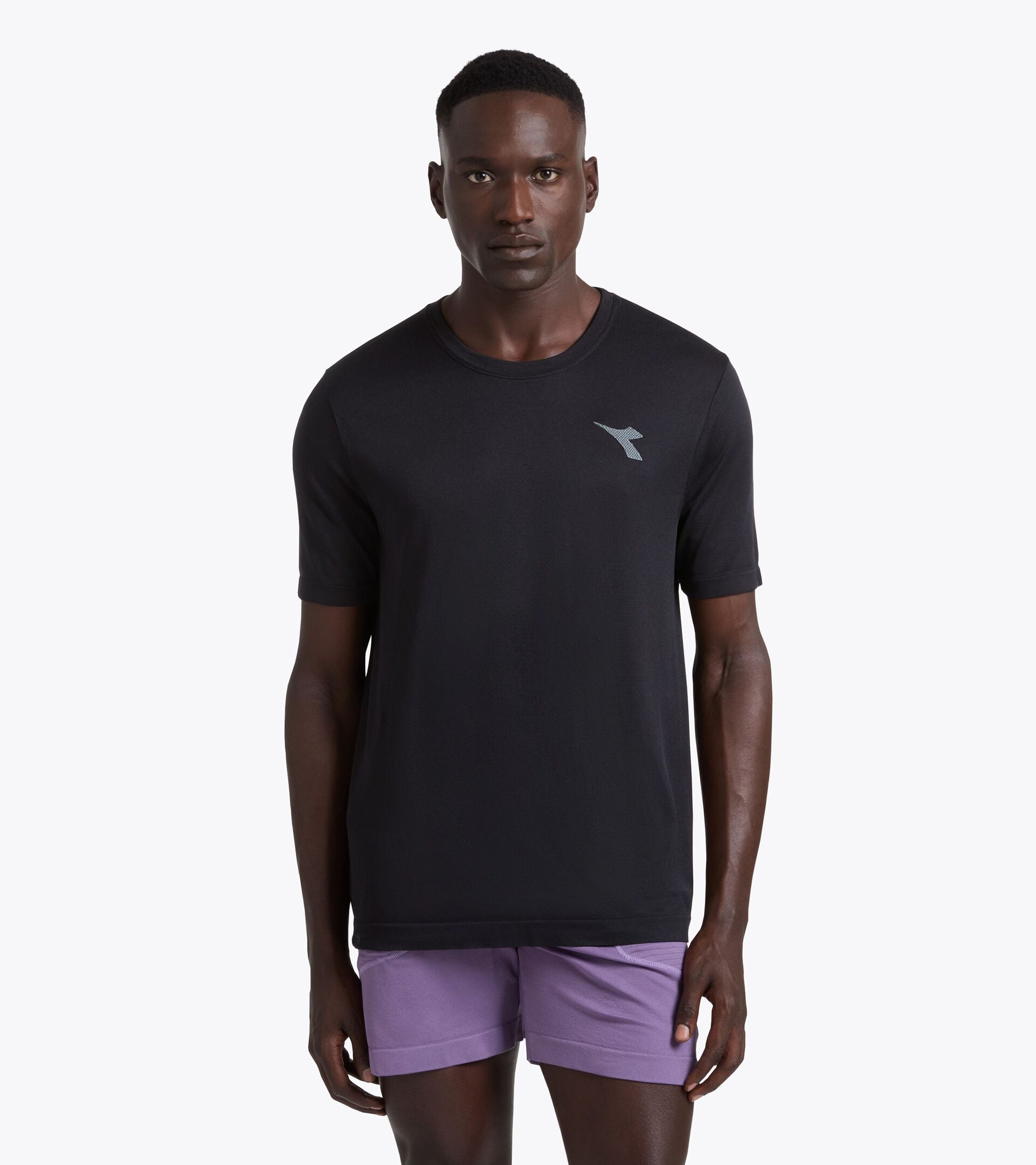 Thermoregulierendes Funktions-T-Shirt - Running STRATOUNO - Herren SS T-SHIRT STRATOUNO SCHWARZ - Diadora