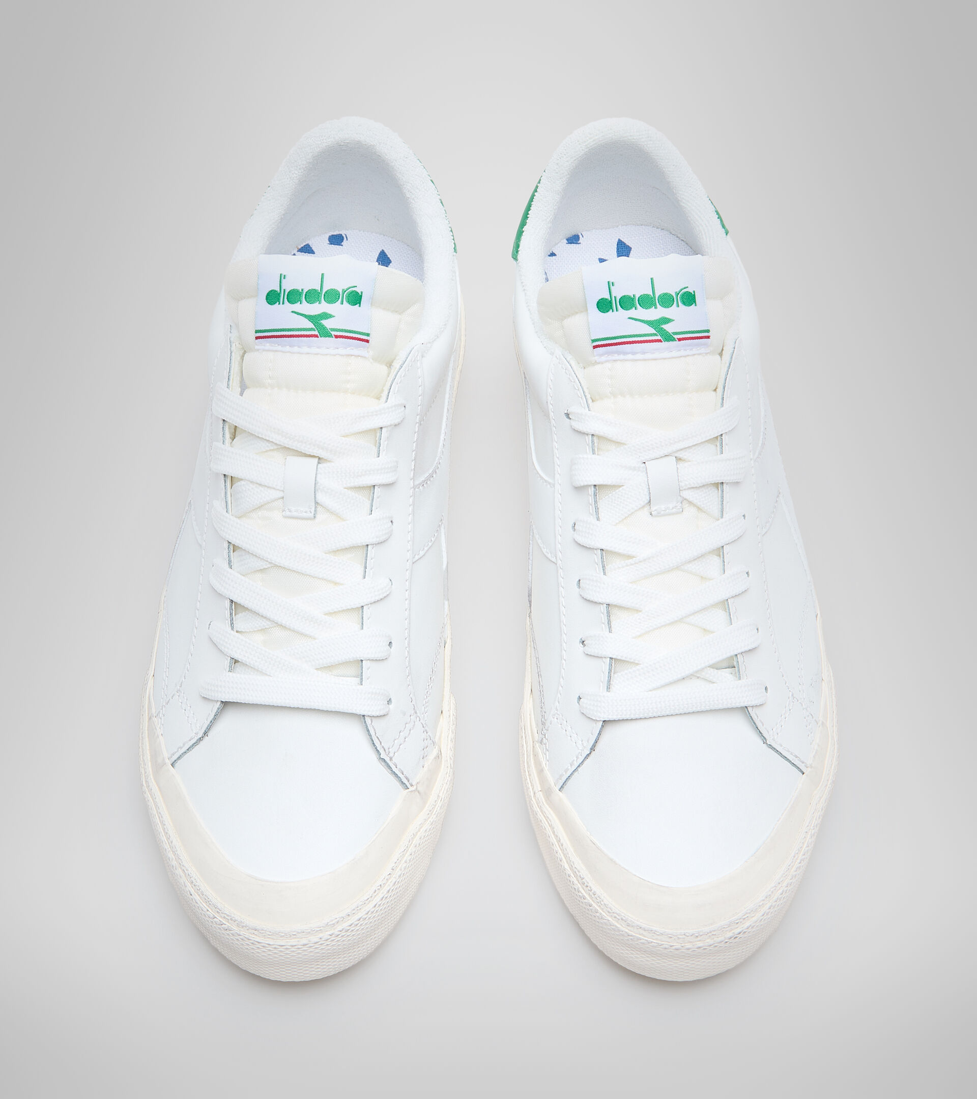 Sports shoe - Unisex MELODY LEATHER DIRTY WHITE/PEAS CREAM - Diadora