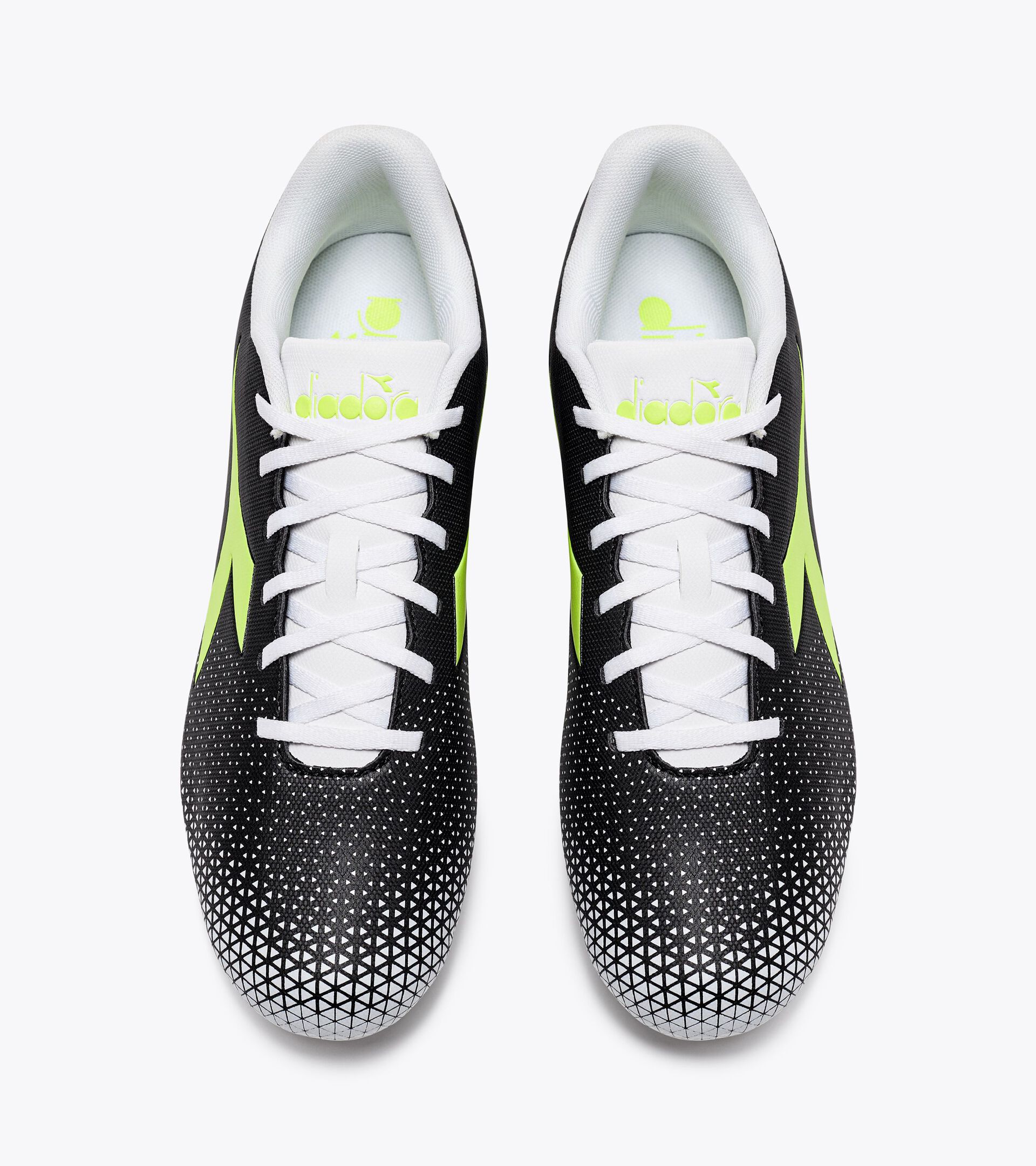 Calcio boots for firm ground - Men's PICHICHI 6 MG14 BLACK/YELLOW FLUO DD/WHITE - Diadora