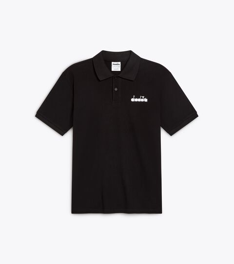 Piqué cotton polo - Men’s POLO SS LOGO BLACK - Diadora