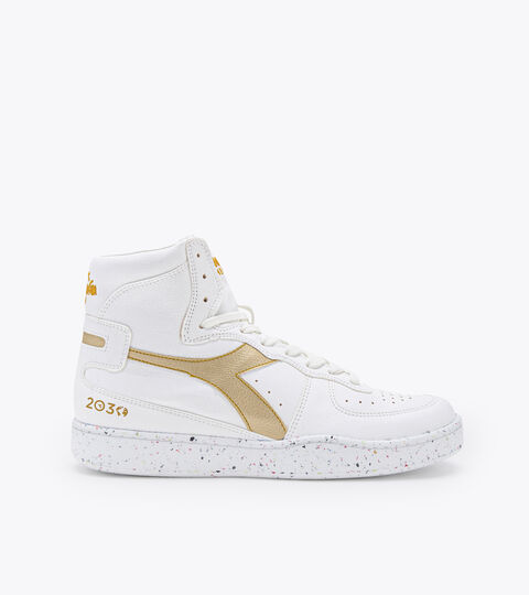 Chaussures Heritage - Unisexe MI BASKET 2030 BLANC/OR VIF - Diadora